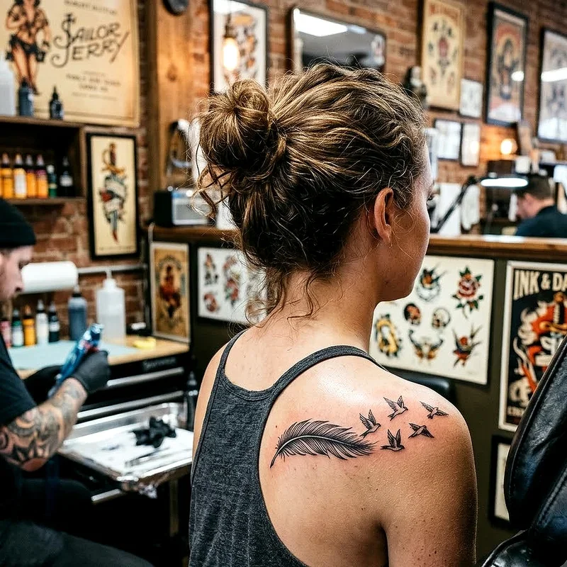 Girl Shoulder Tattoo Ideas