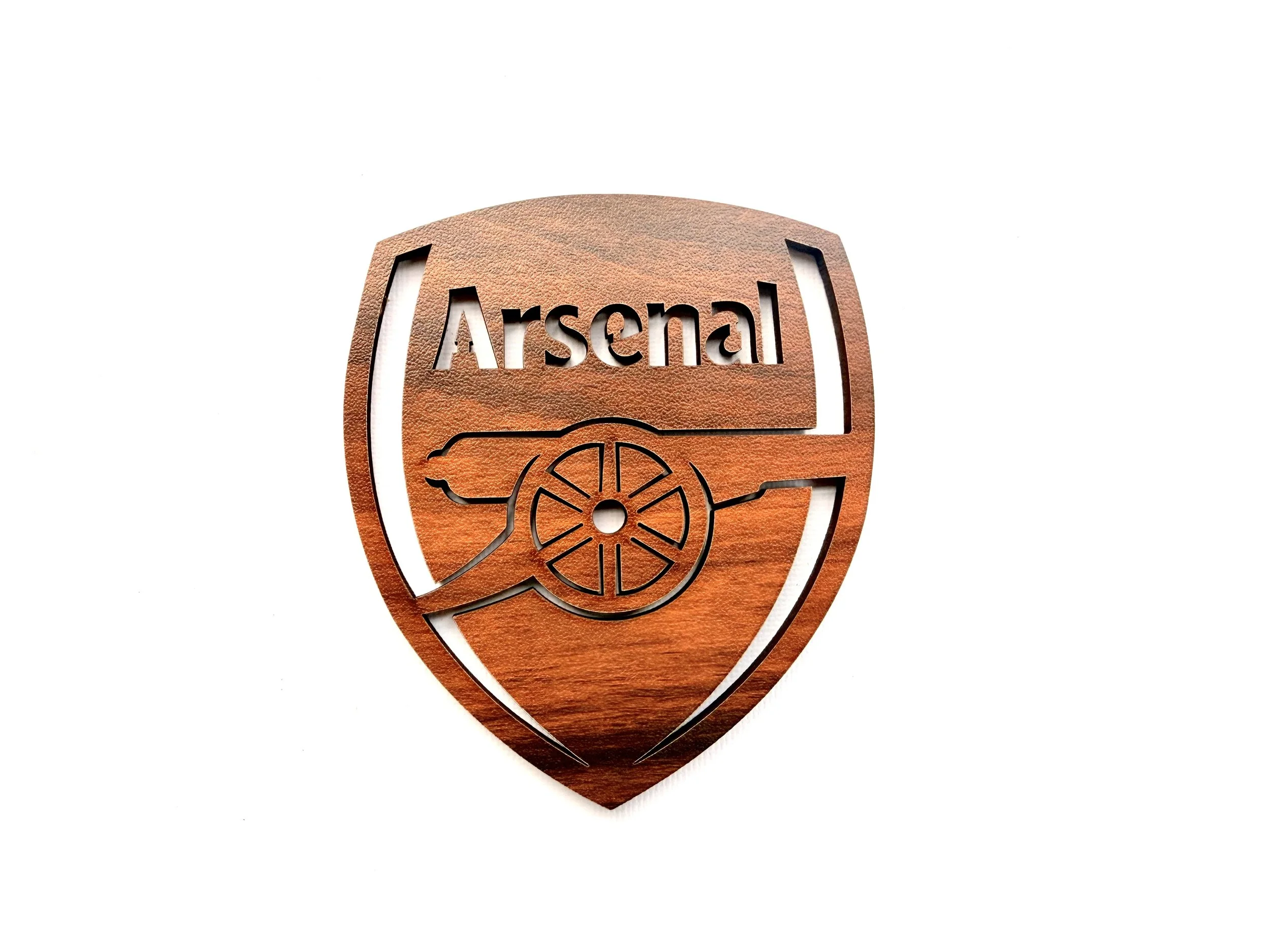 Set of 2 - Arsenal Soccer Club Laser-Cut Wood Coasters