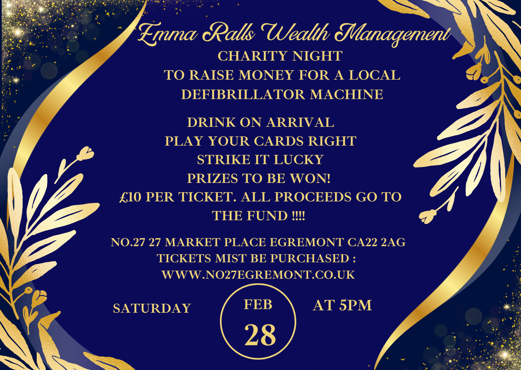 Charity Night at No.27 Egremont