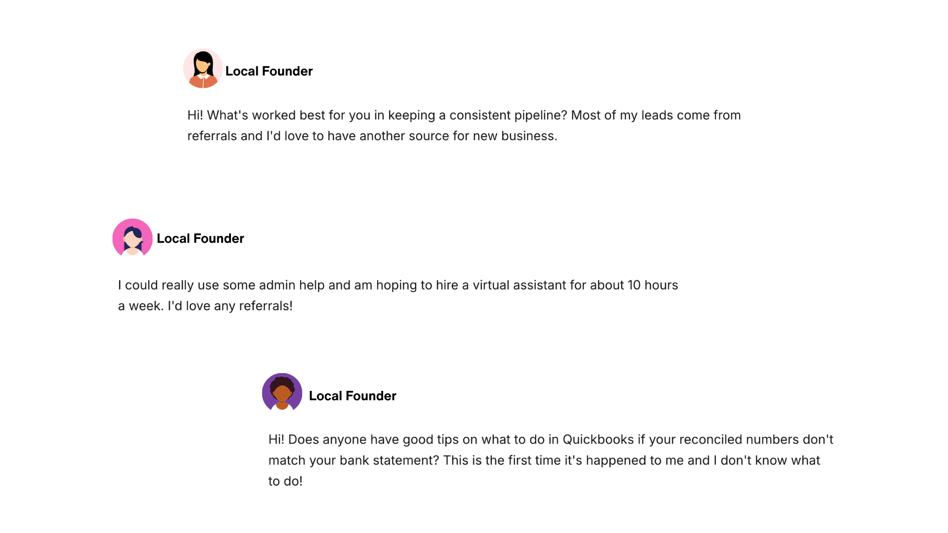 Our virtual community is built for female founders in Kansas City to get the support they need, when they need it most.