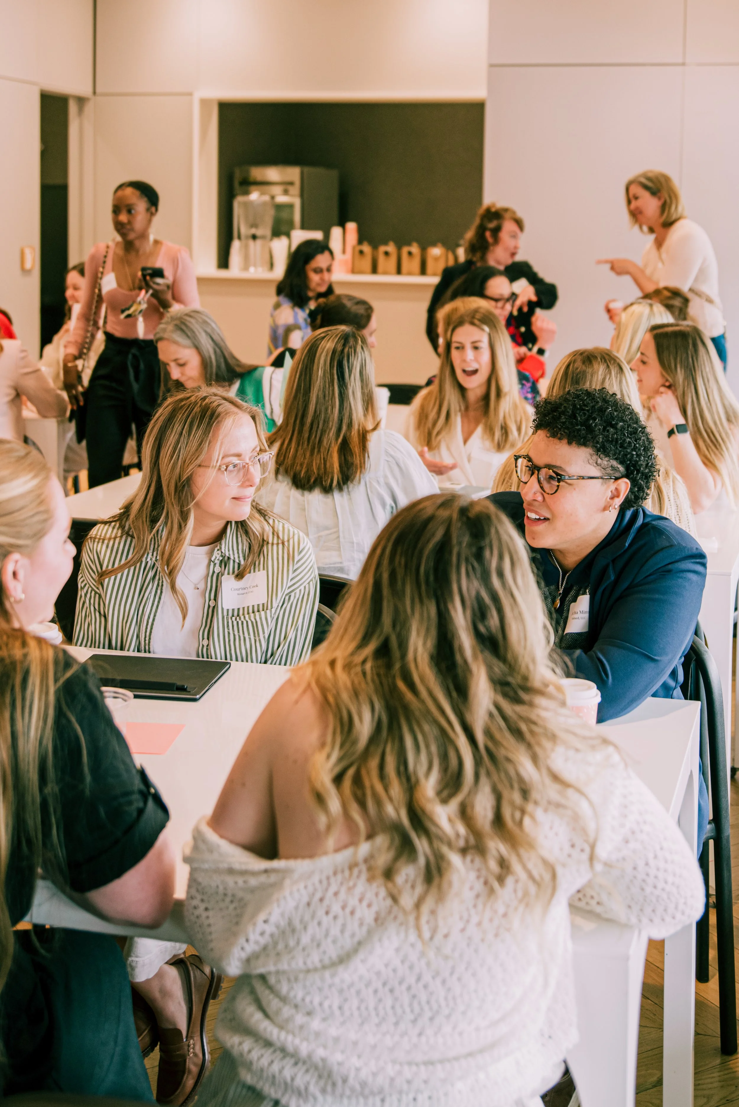 Our in-person events are intentionally built for female founders to find support and friendship.