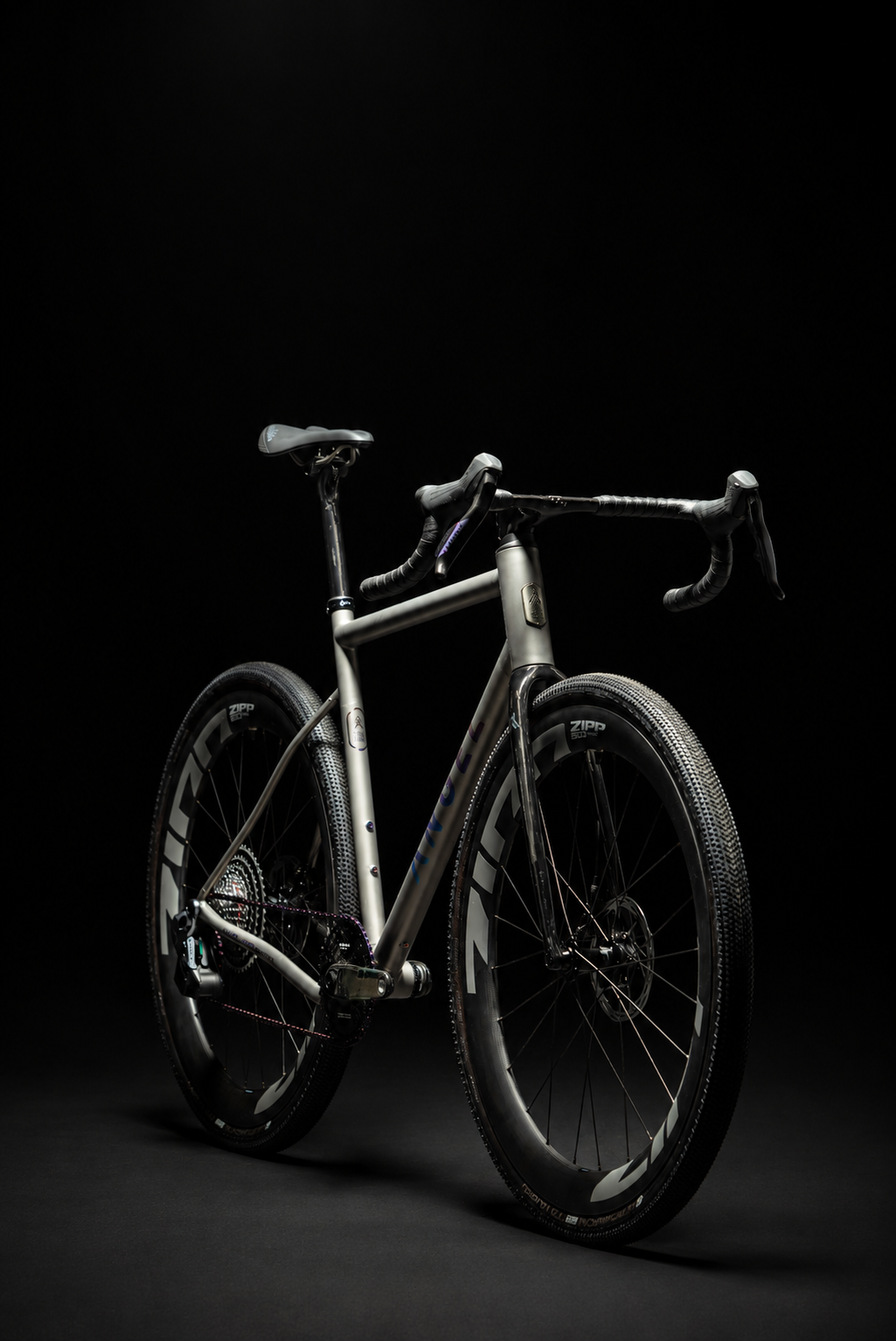 ANGEL Miracle custom-made titanium gravel bike engineered for performance and adventure