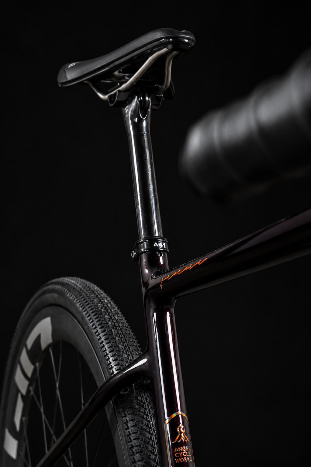ANGEL Gamma performance carbon gravel frame and seatpost