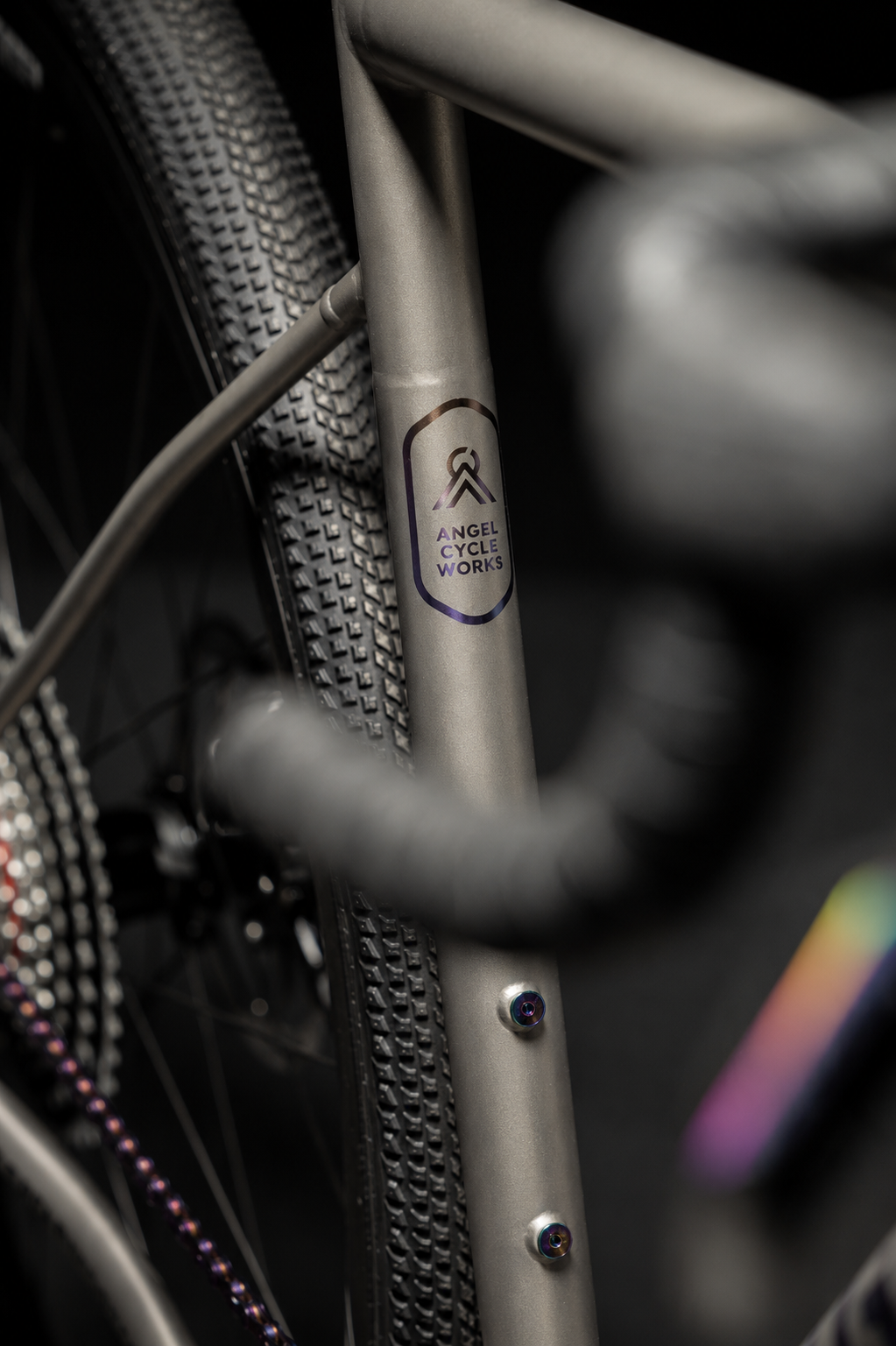ANGEL Miracle custom-made titanium gravel bike engineered for performance
