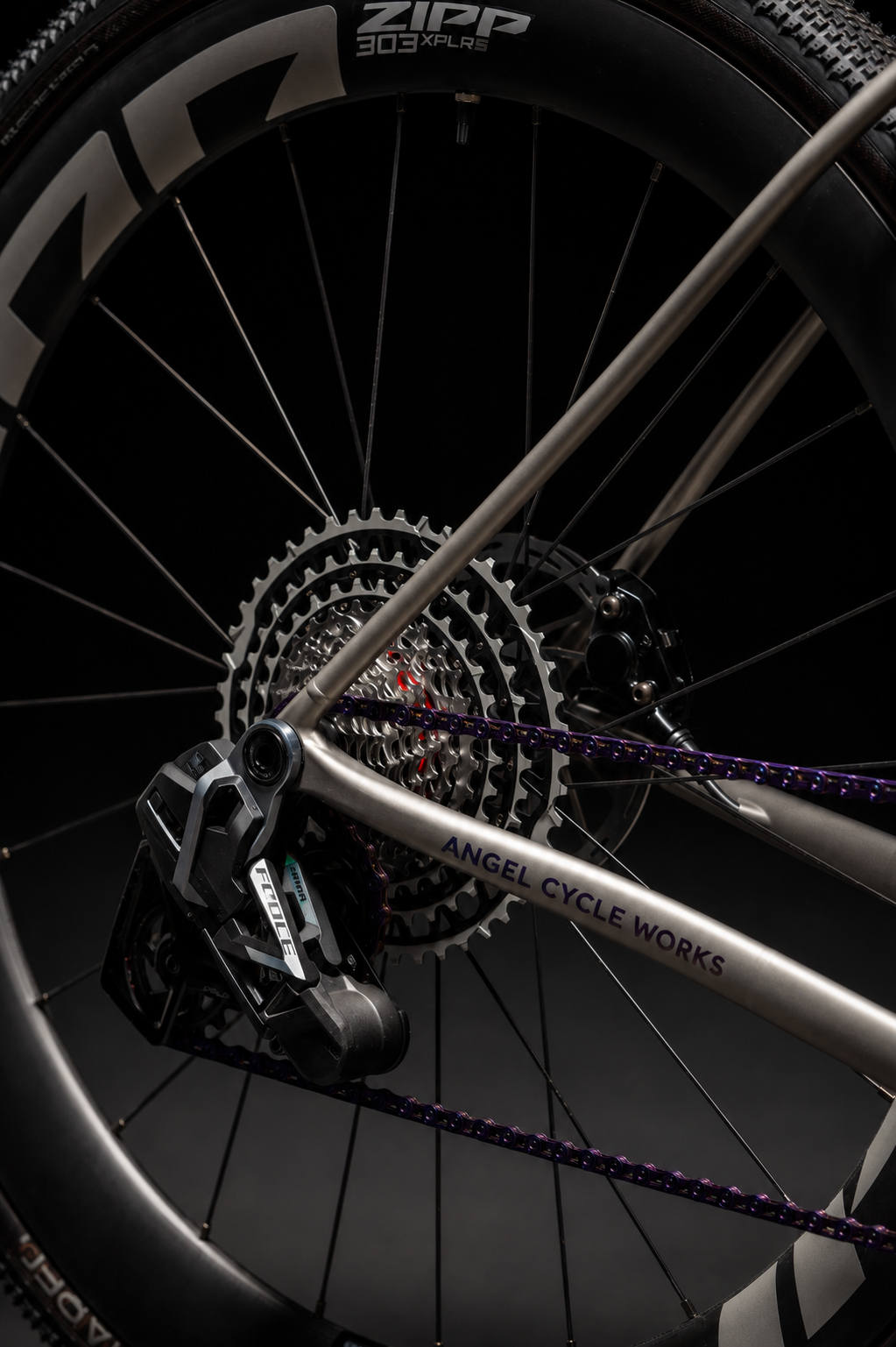 ANGEL Miracle high-performance titanium gravel bike with custom geometry