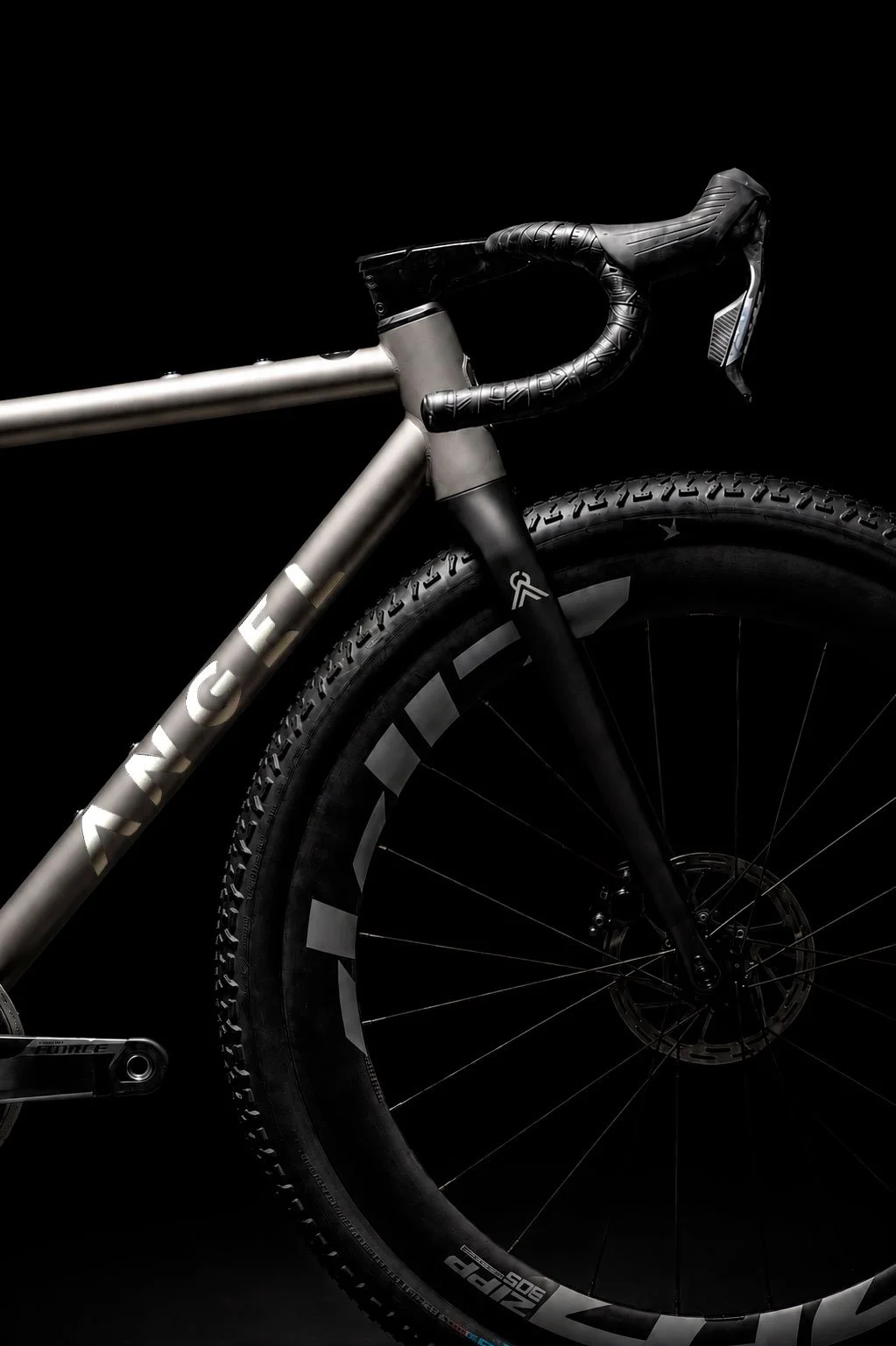 ANGEL Element titanium gravel bike with Black OTC finish