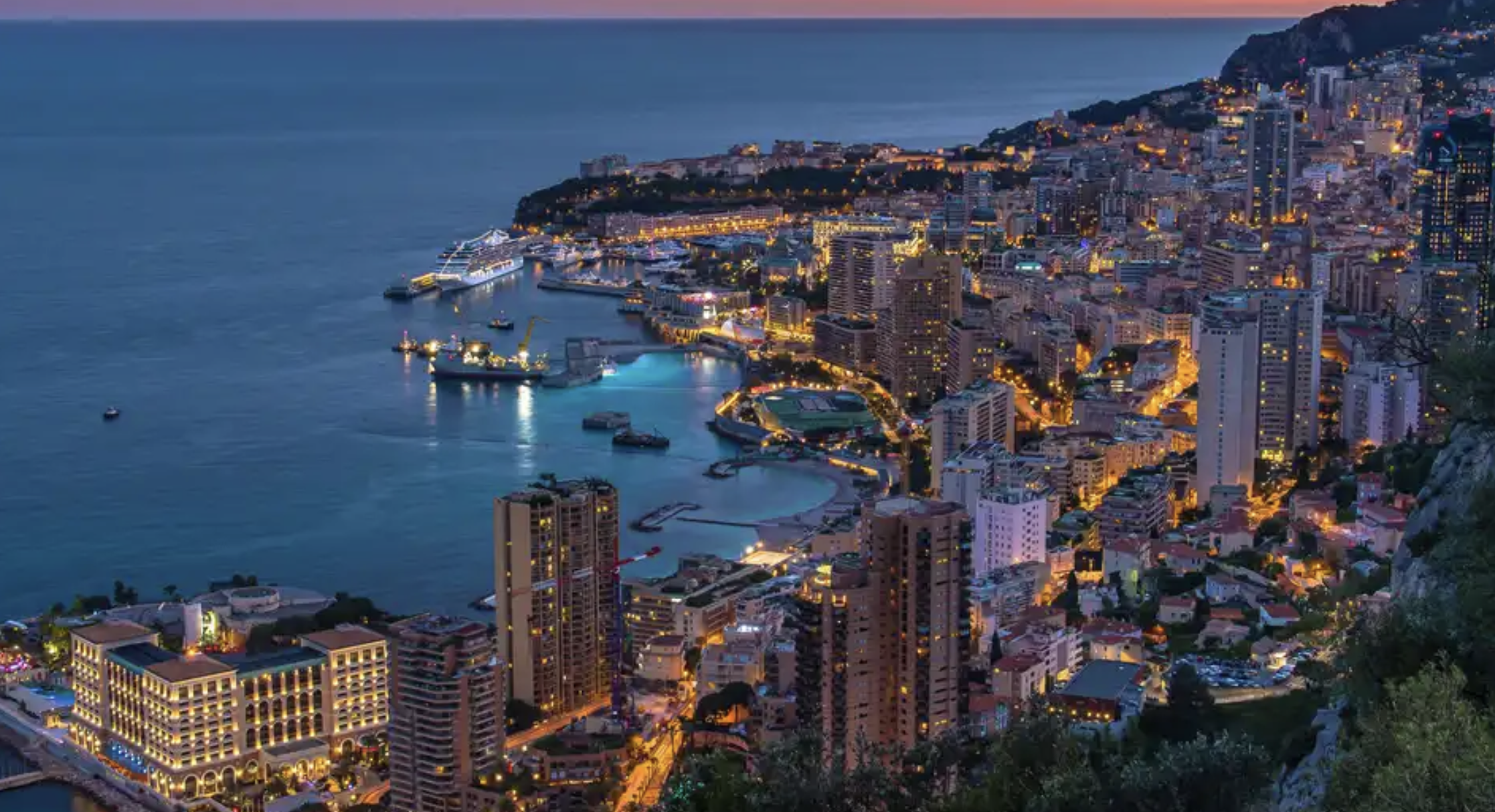 Monaco Evening Sunset