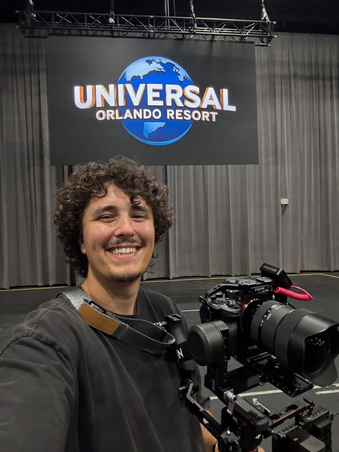 Doing what I love with my favorite department at Universal @usfpg 🌎🎥