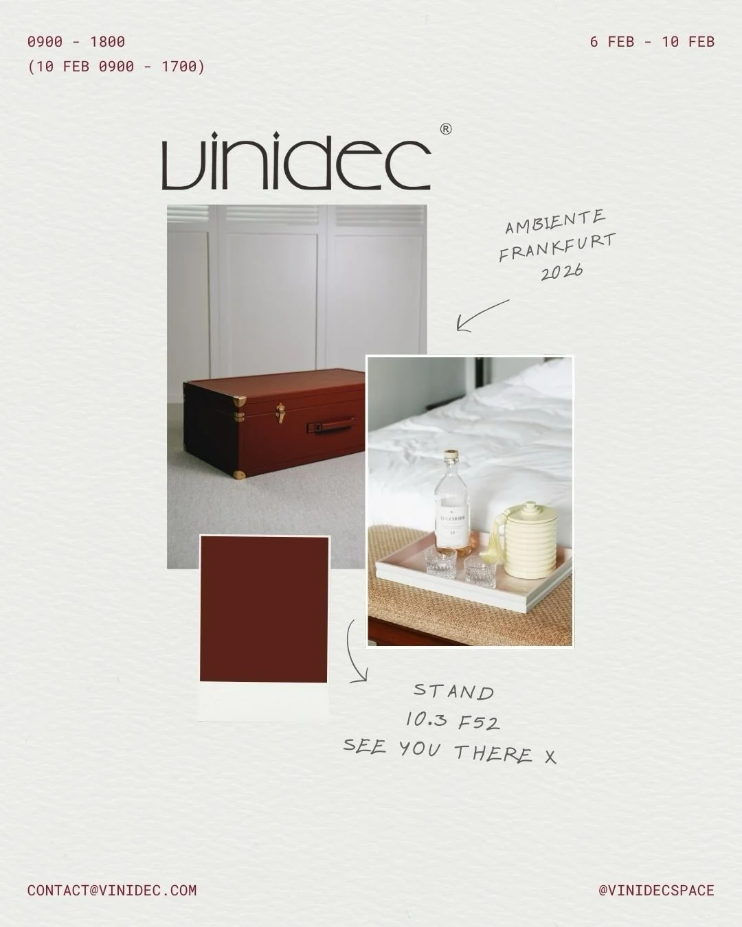 &ldquo;The Next Big Thing&rdquo;. We have got some exciting big items coming and will be showcasing at @ambiente 2026 for the first time. Come see us during 6 Feb to 10 Feb from 0900 to 1800(10 Feb 0900 - 1700). Can&rsquo;t wait to meet you all!
#hom