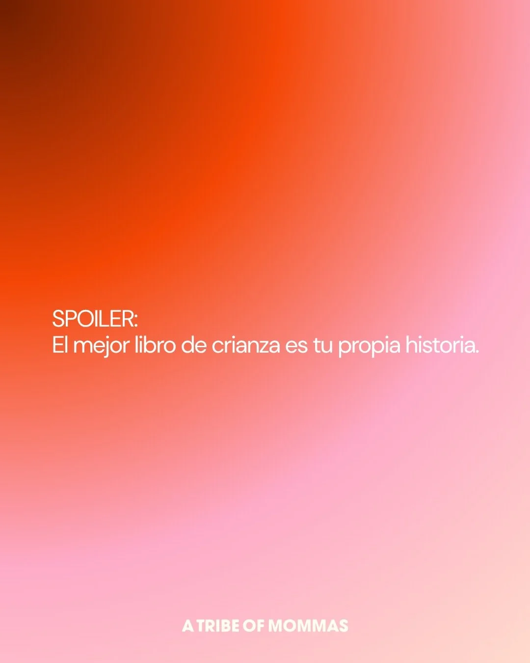 Siempre lo digo&hellip;

El mejor libro de crianza es tu propia historia. No porque minimice el impacto que puede tener un buen libro en nuestra vida - simplemente porque cuando hablamos de crianza recorrer la historia de nuestra vida es fundamental.