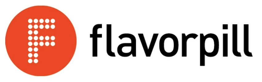Flavorpill logo with a red circle containing a white dotted letter 'F' and the word 'flavorpill' in black text.