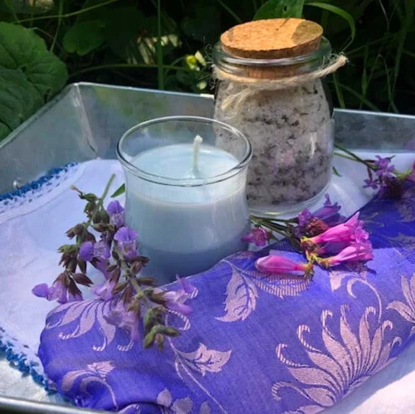 candles and other products from Farm + Flour, Cloverdale's local food soure
