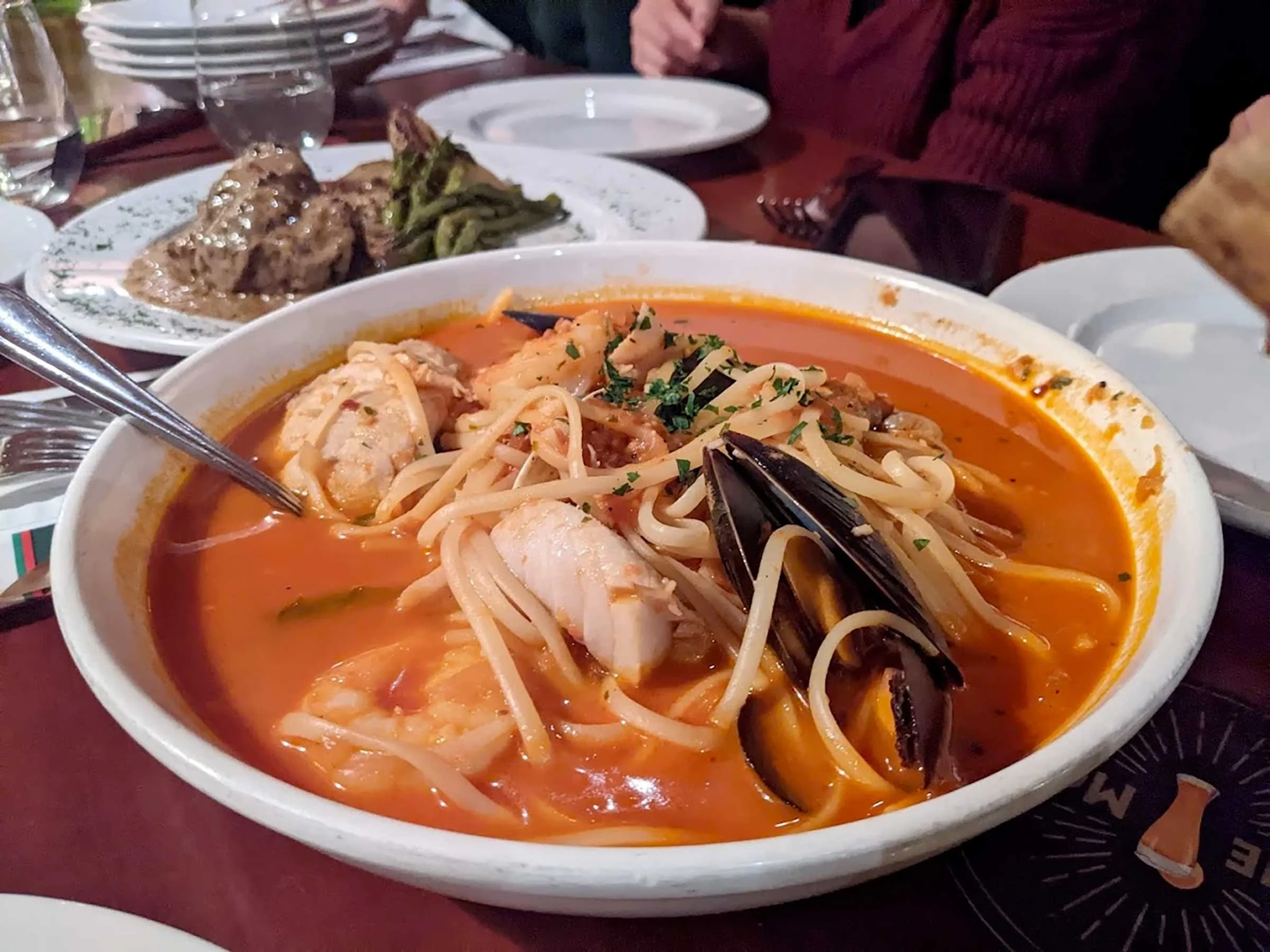 The cioppino is a top seller.
