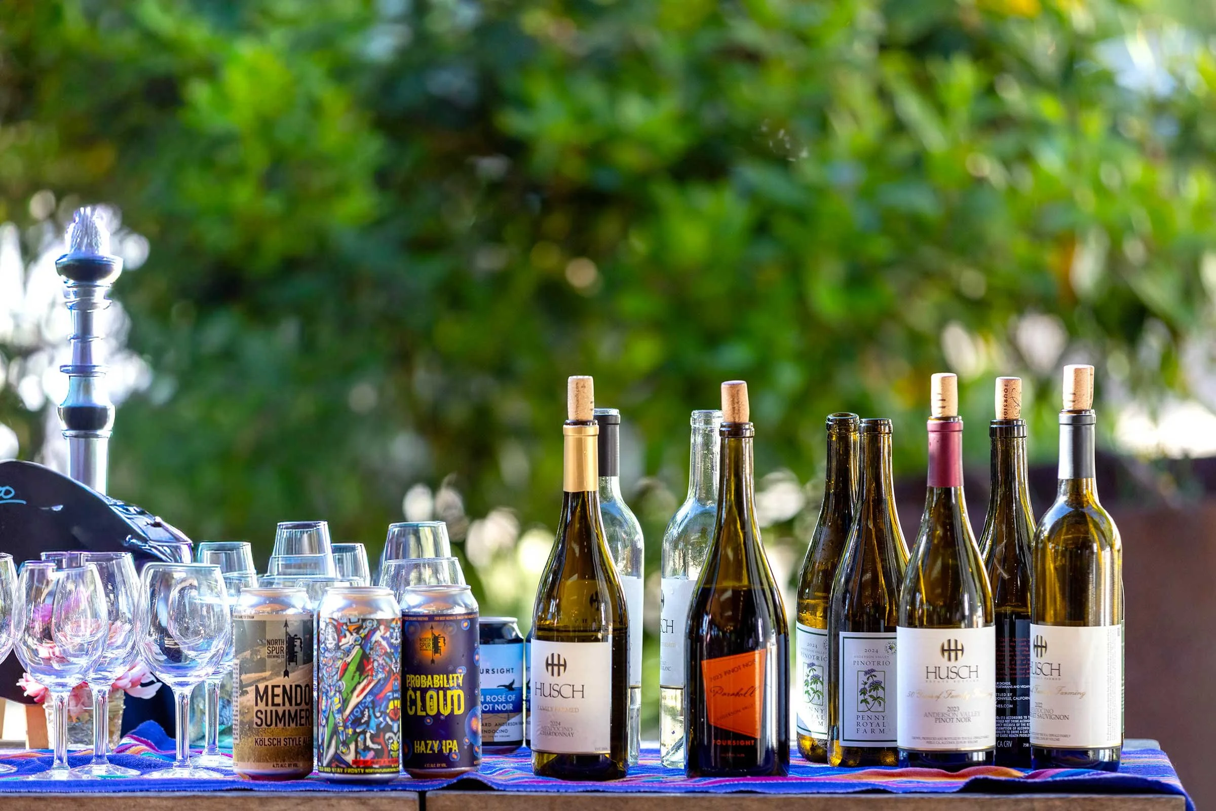  Local wines and other beverages for guest to enjoy.  