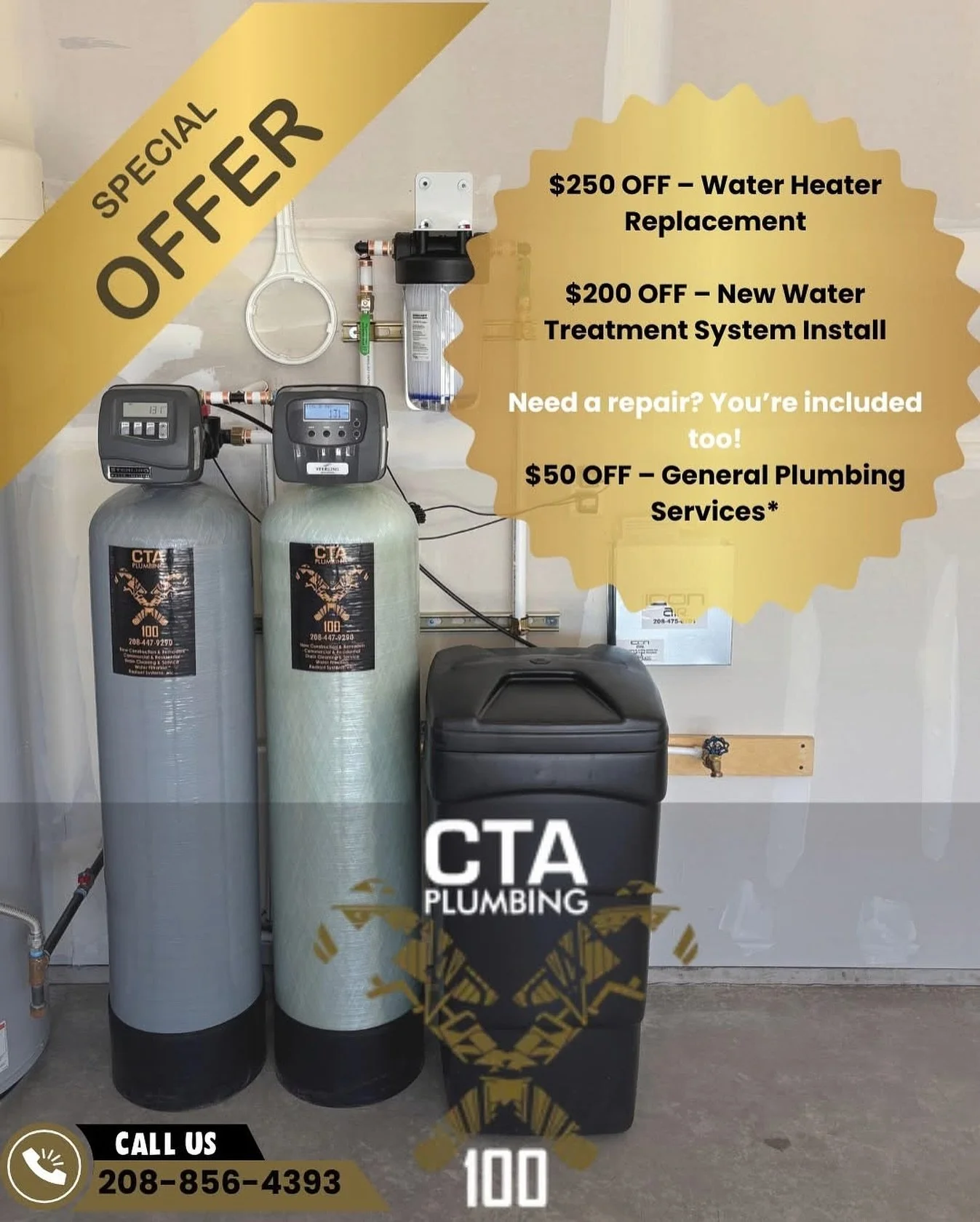 Nampa &amp; Surrounding Areas... Check Out Our Summer Plumbing Specials!

At CTA Plumbing, we believe in honest work, fair pricing, and giving back to our Nampa &amp; Treasure Valley neighbors with deals that make a splash.

💥 Here&rsquo;s what we&r