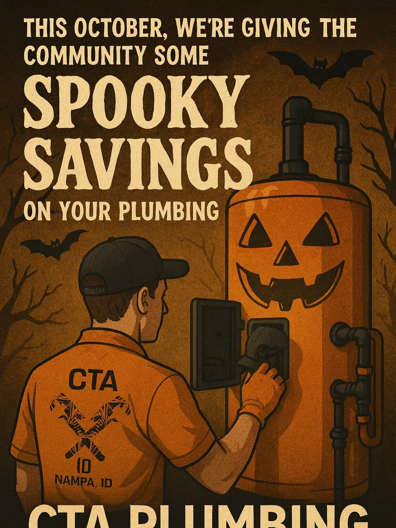 No Tricks, Just Plumbing Treats...Don’t Let Plumbing Problems Haunt Your Home This Fall! 🍁 🍂
Fall is in full swing here in the Treasure Valley.... the leaves are falling, the air is crisp, and the last thing you want is a plumbing scare hid