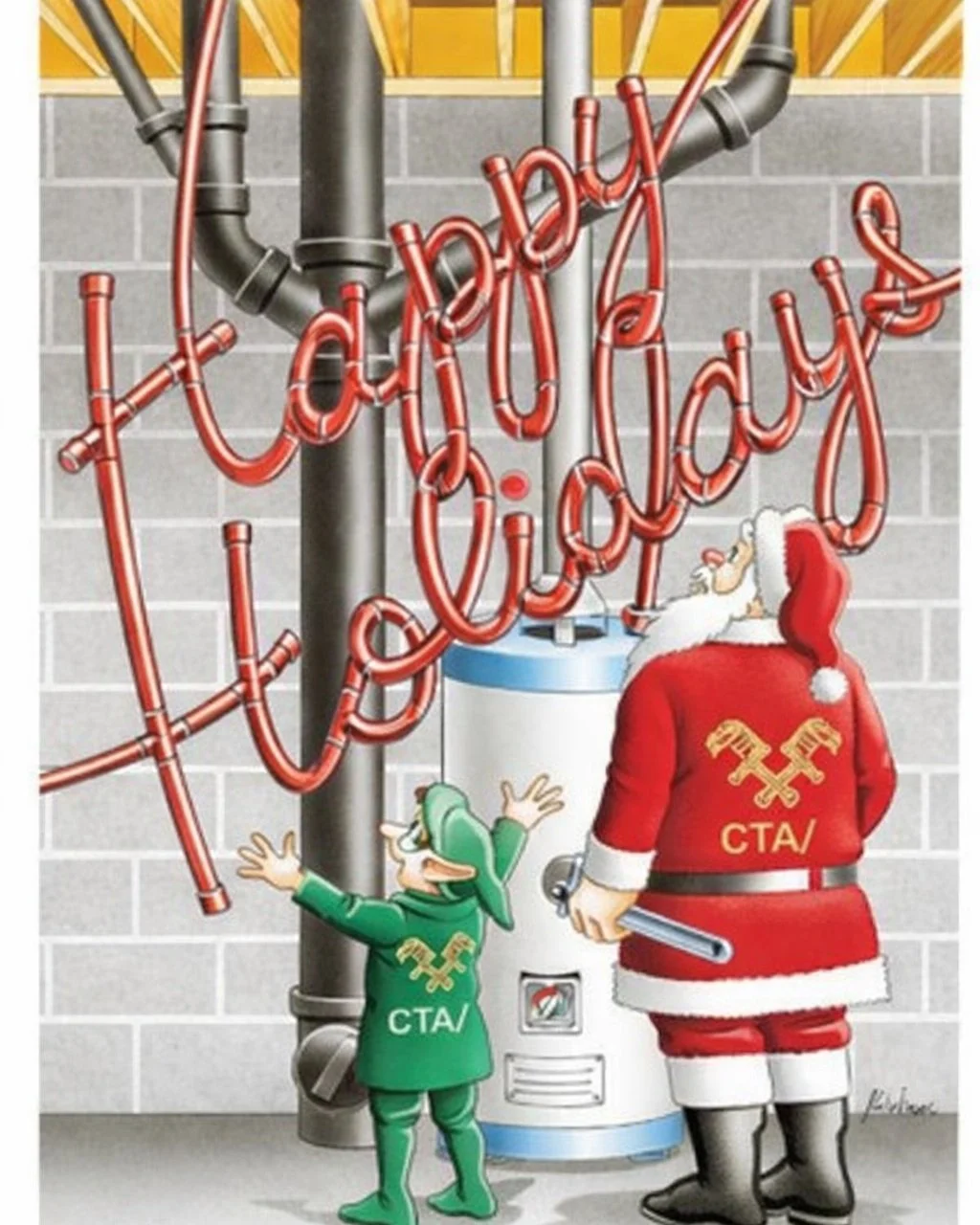 Merry Christmas and Happy Holidays from CTA Plumbing 100! 🎅🔧
We hope you have a safe and happy Christmas Eve and Christmas Day. Stay warm, stay safe and remember, we&rsquo;re here if a plumbing emergency comes up!