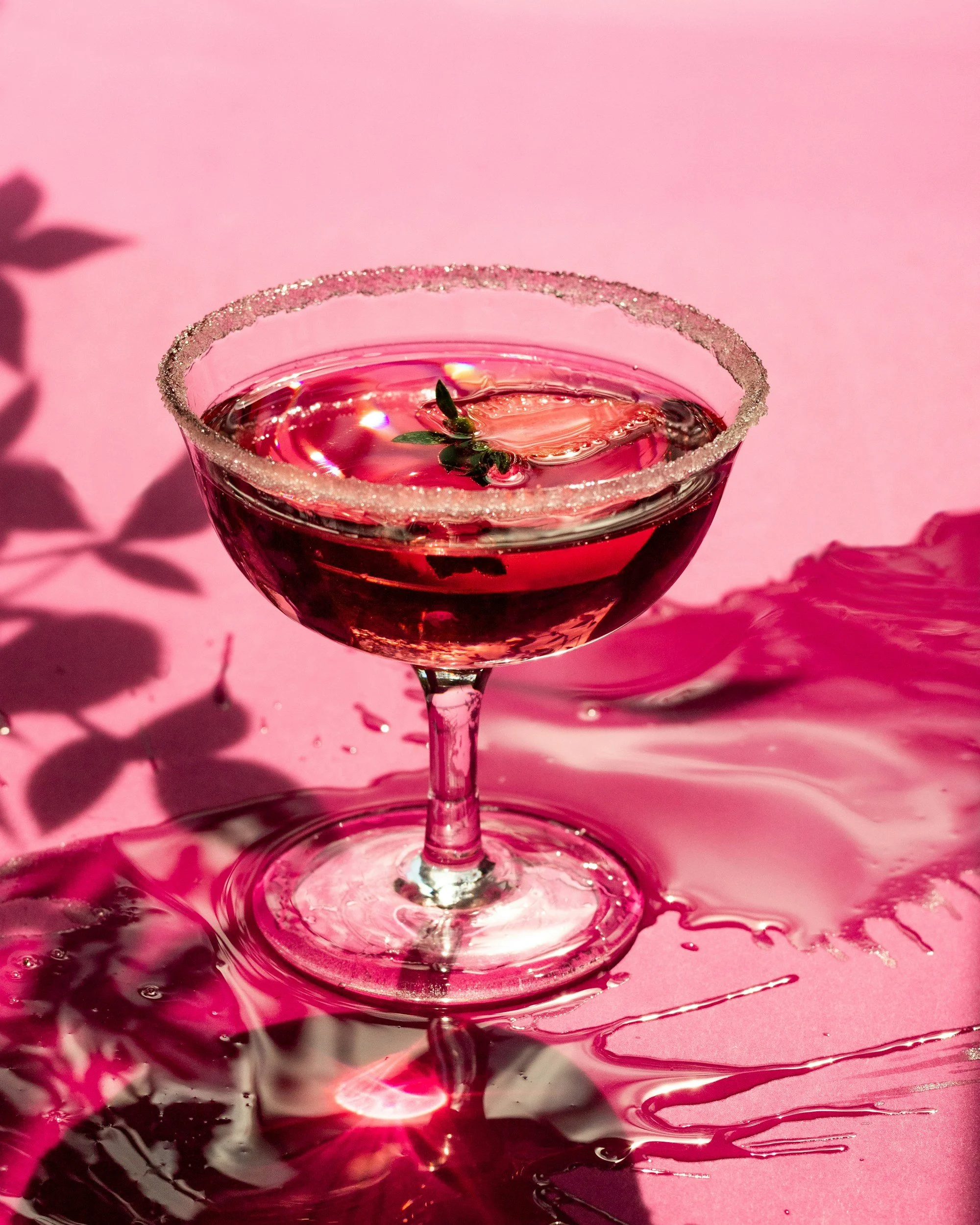 St. Valentines Day coupe cocktail
