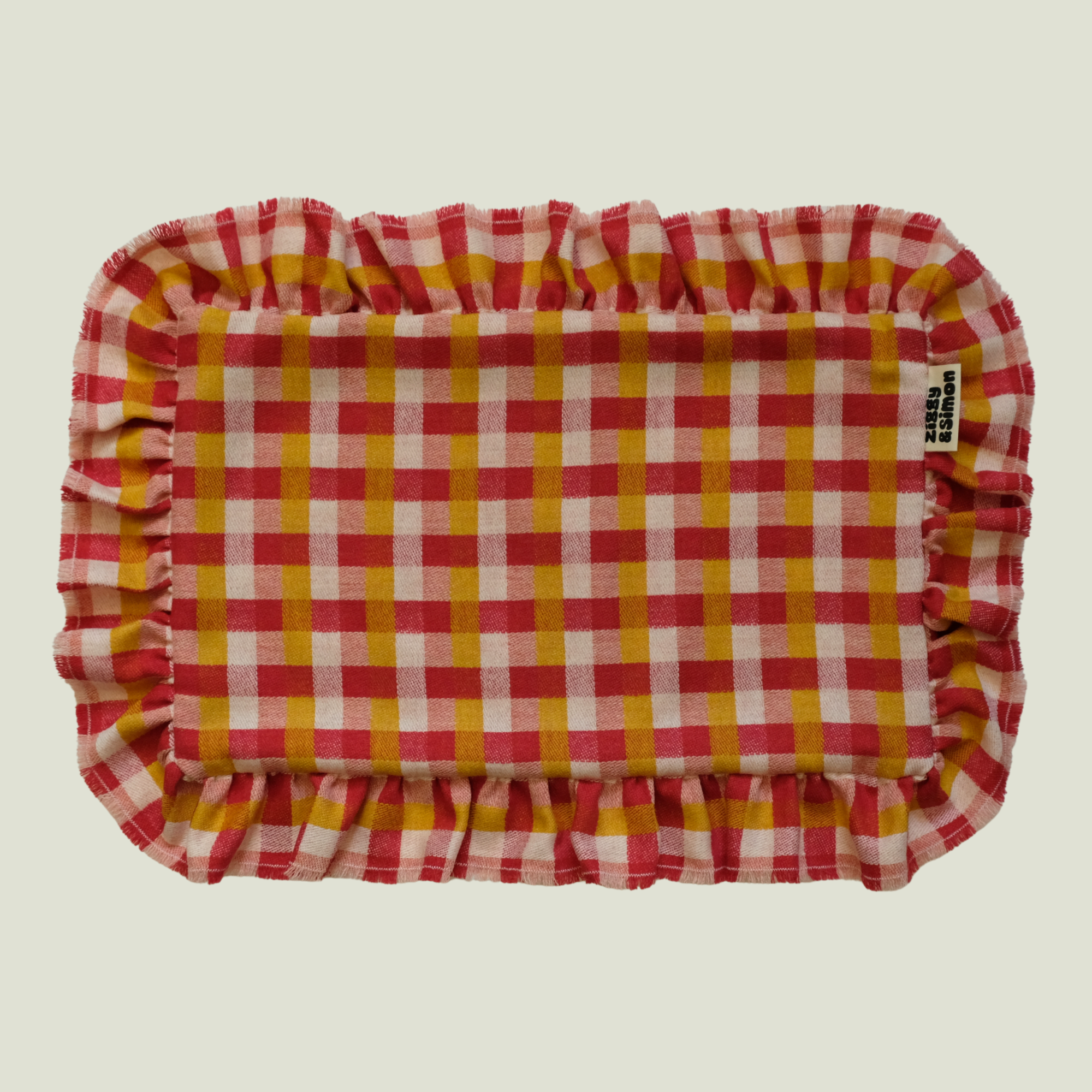 Cushion Cover - Rhubarb & Custard