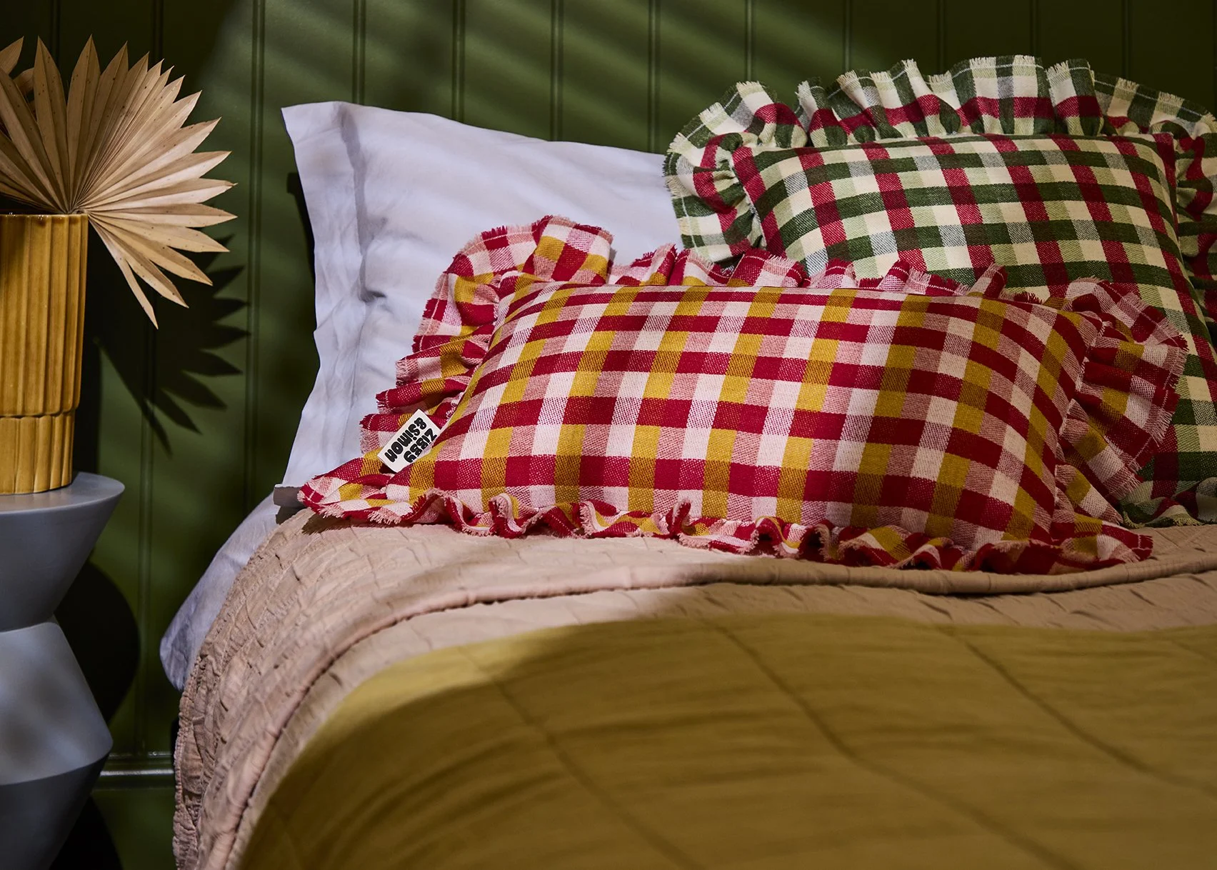 Cushion Cover - Rhubarb & Custard