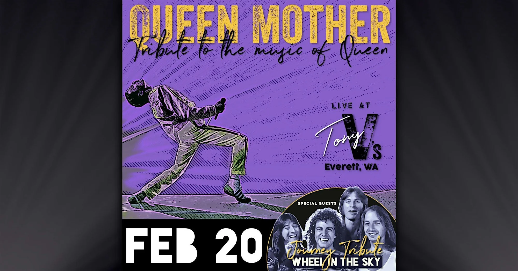 Queen Mother + Wheel In The Sky at Tony V's