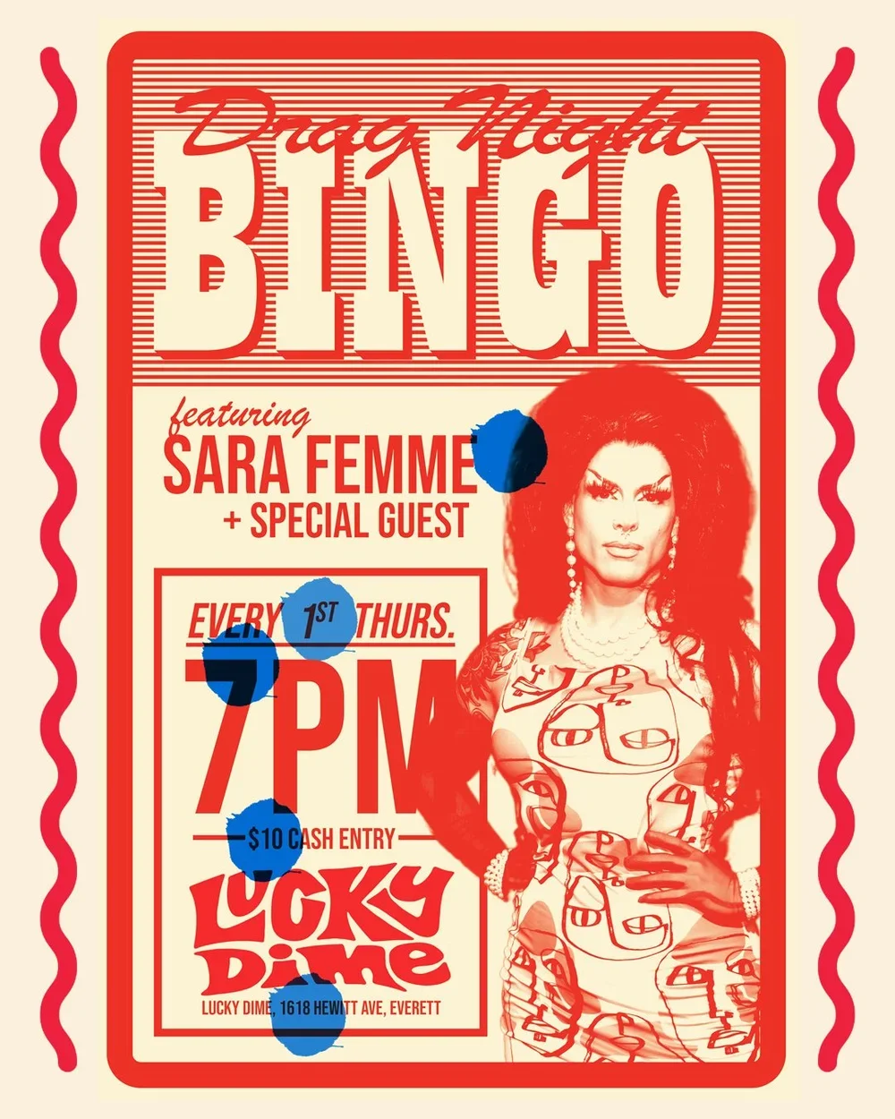 Drag Bingo at Lucky Dime
