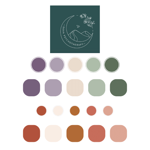 Colour palette inspiration from pyschotherapy