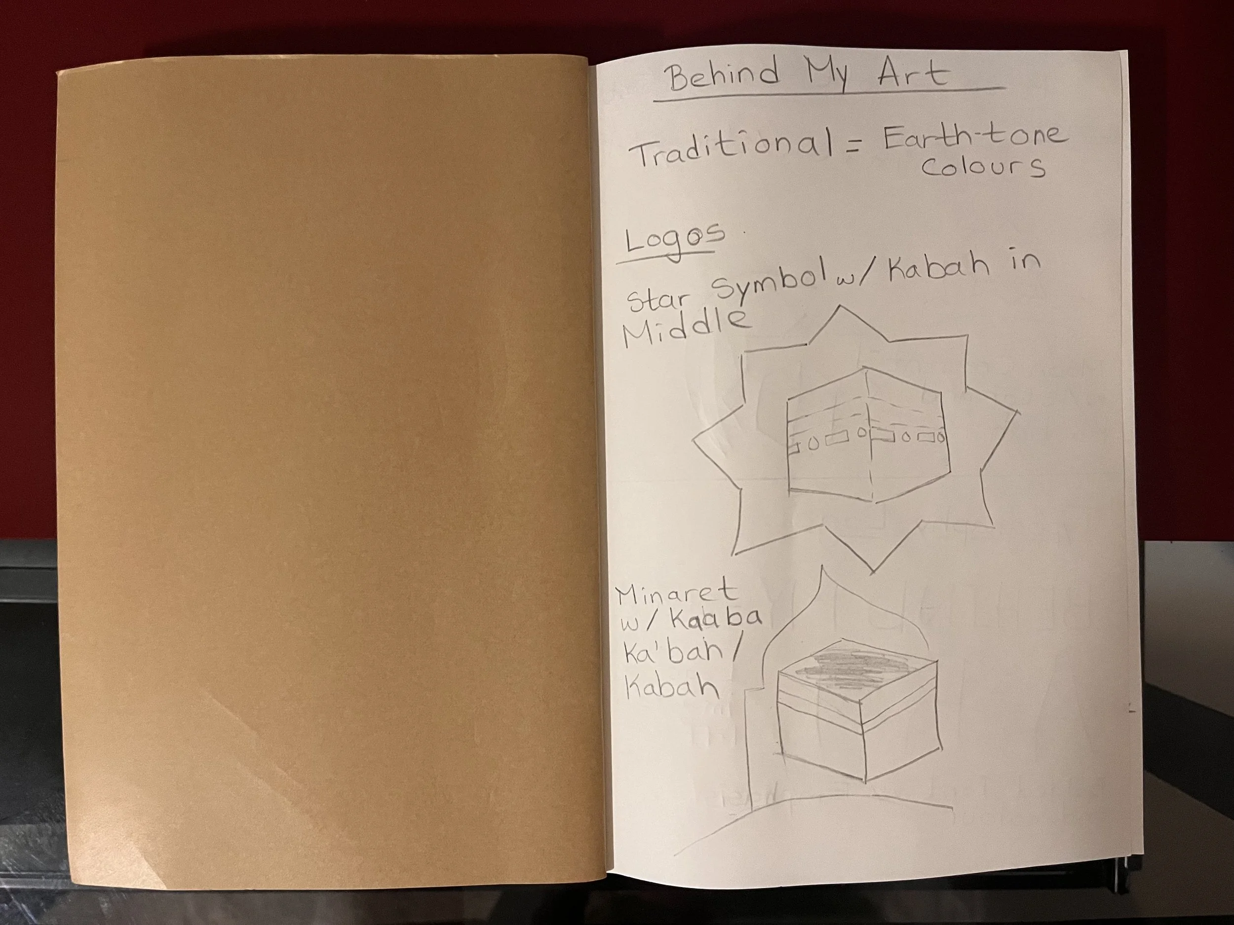 first set of logo sketches for potential logo