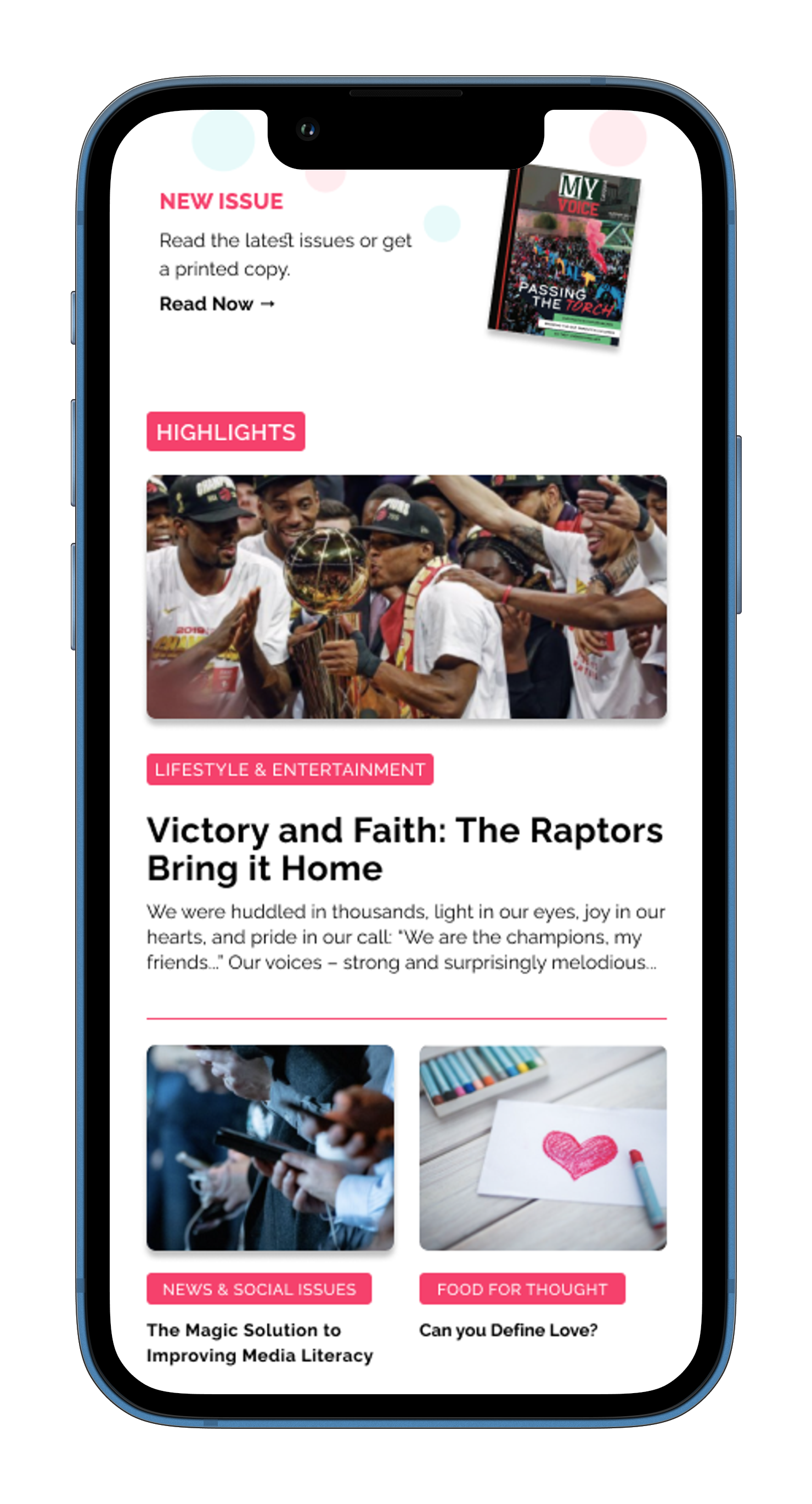 Read page app prototype feature
