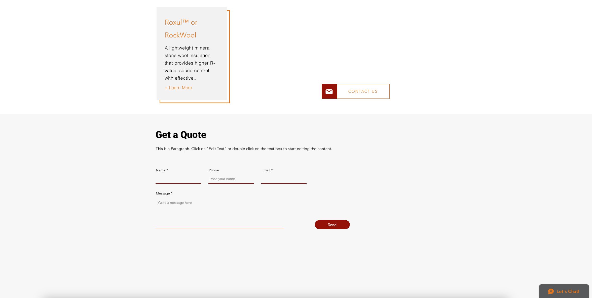 Insulation services page continued