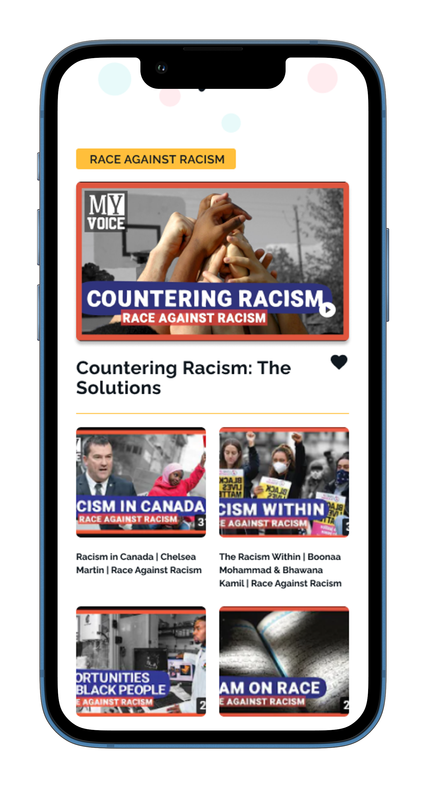 Watch page shows videos