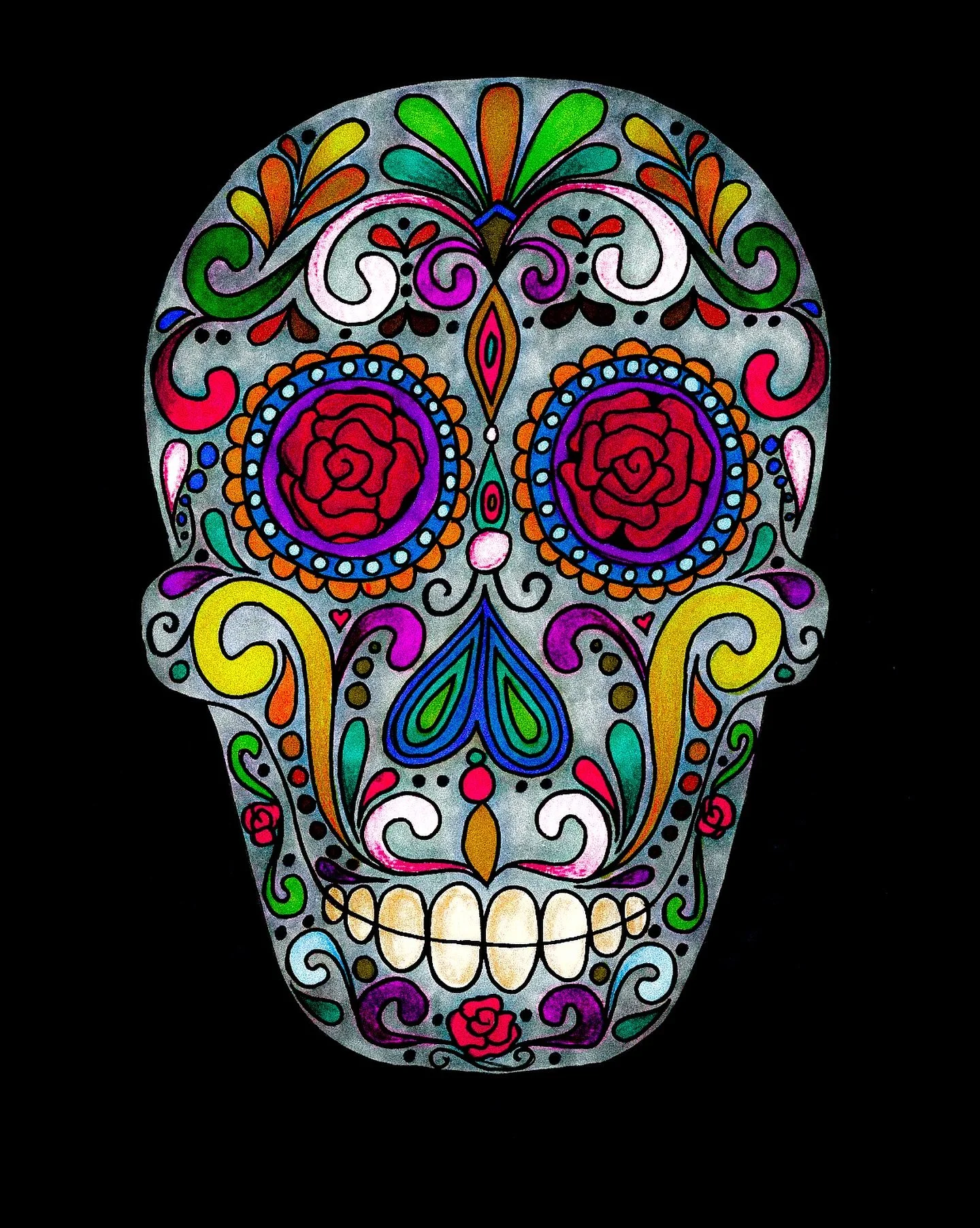 Honoring the past, celebrating the souls that live on.
A colorful tribute to tradition, memory, and the beauty of Día de los Muertos. 🌺🎉
#DayOfTheDead #DíaDeLosMuertos #CalaveraArt #MexicanTradition #SugarSkull #Catrina #CulturalArt