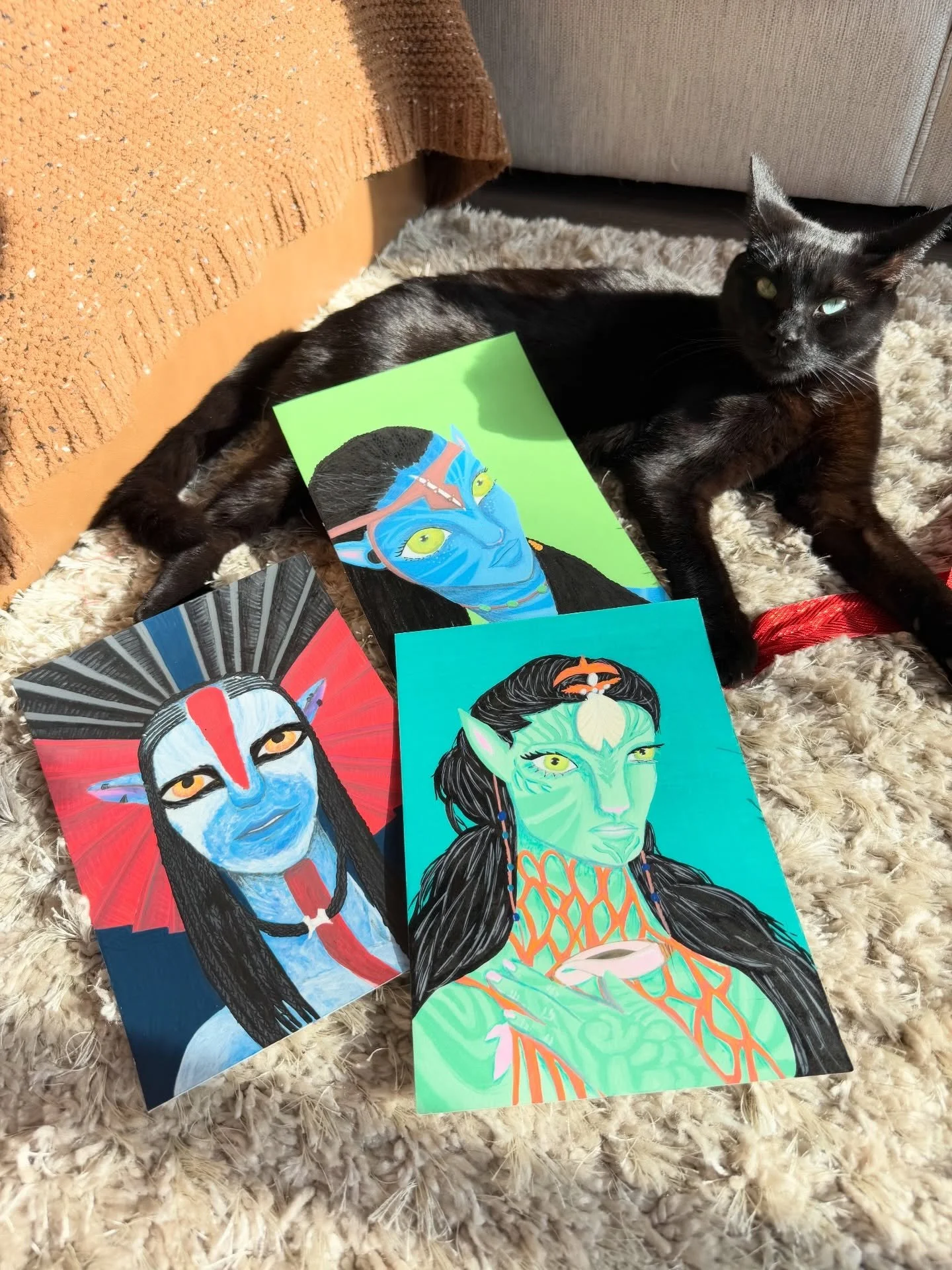 Neytiri, Ronal and Varang from @avatar 

Watching these films was such an immersive experience! The world James Cameron created was so incredible to watch in the big screens. I was really inspired with the vibrant colours and just how strong these ch