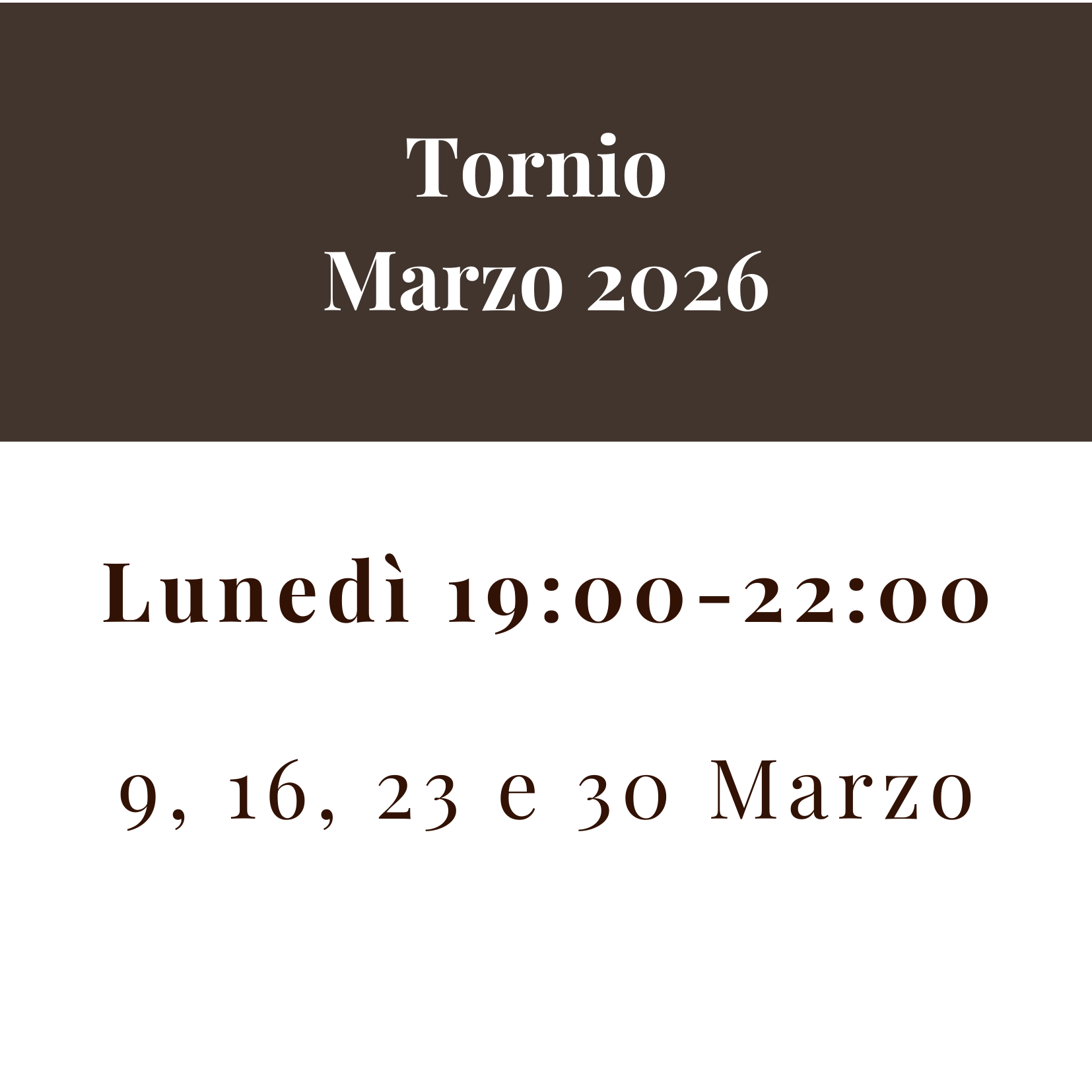 Tornio Marzo 2026 - Lunedì