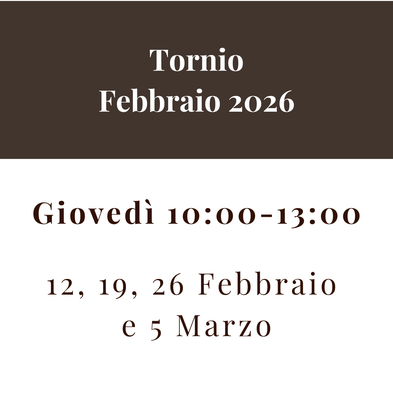 Tornio Febbraio 2026 - Giovedì
