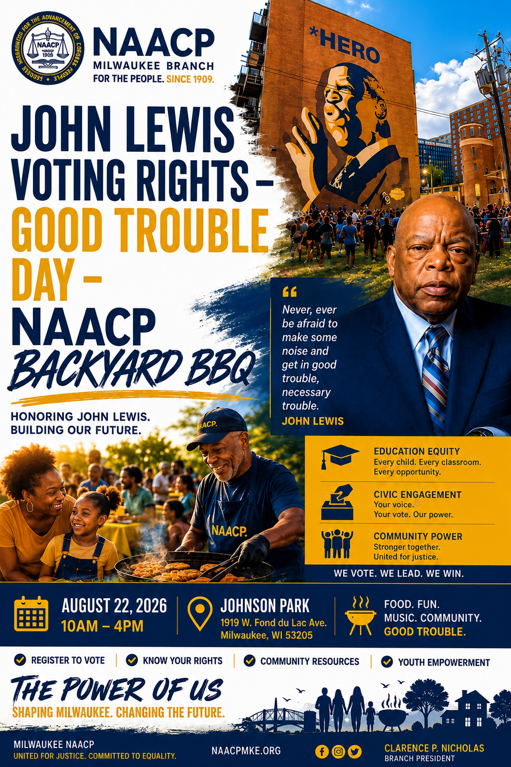NAACP - John Lewis Voting Rights - Good Trouble Day