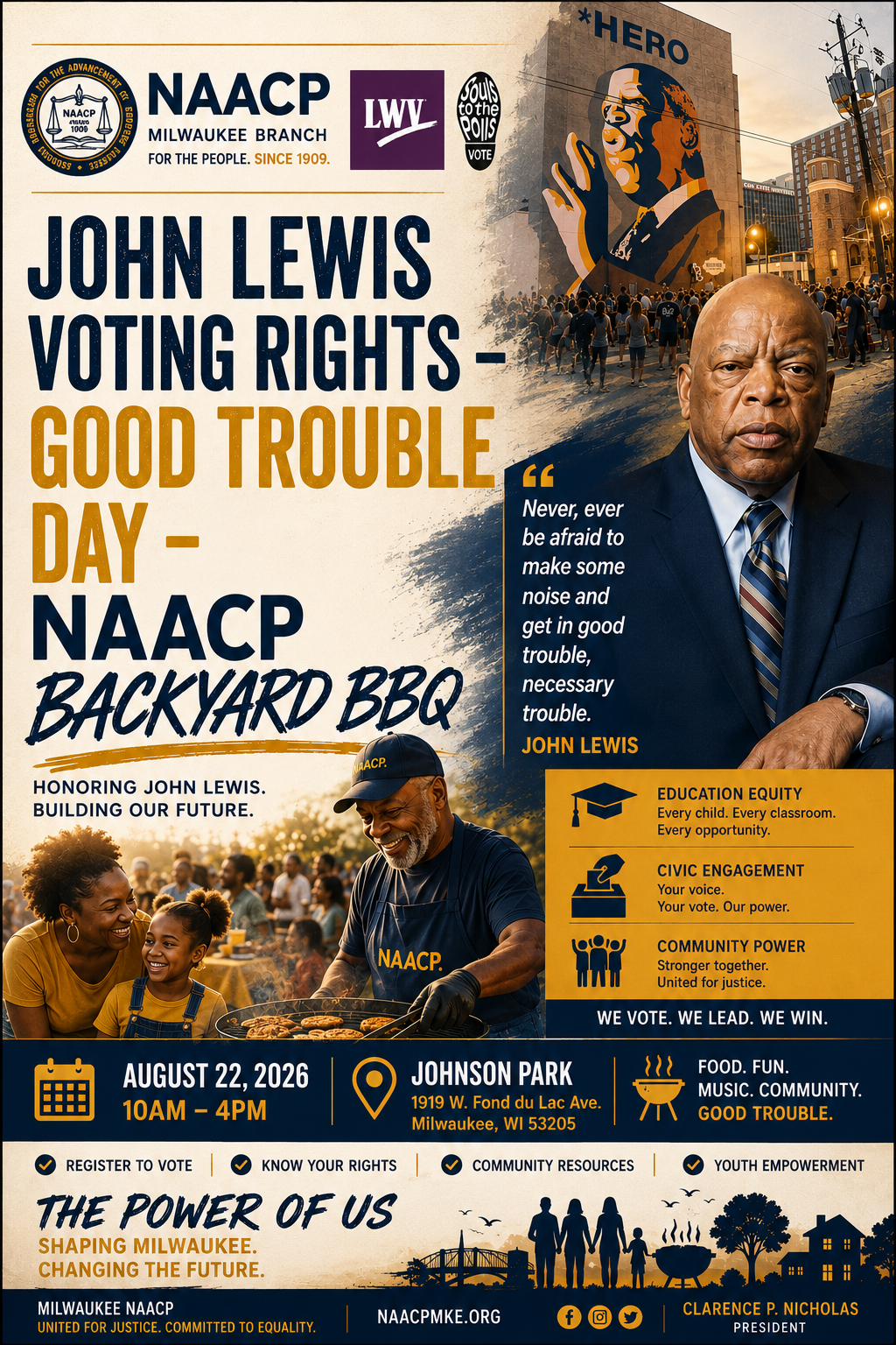 NAACP - John Lewis Voting Rights - Good Trouble Day