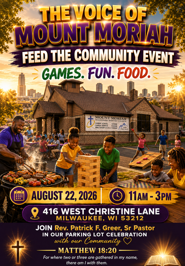 THE VOICE OF MOUNT MORIAH - FEED THE COMMUNITY EVENT