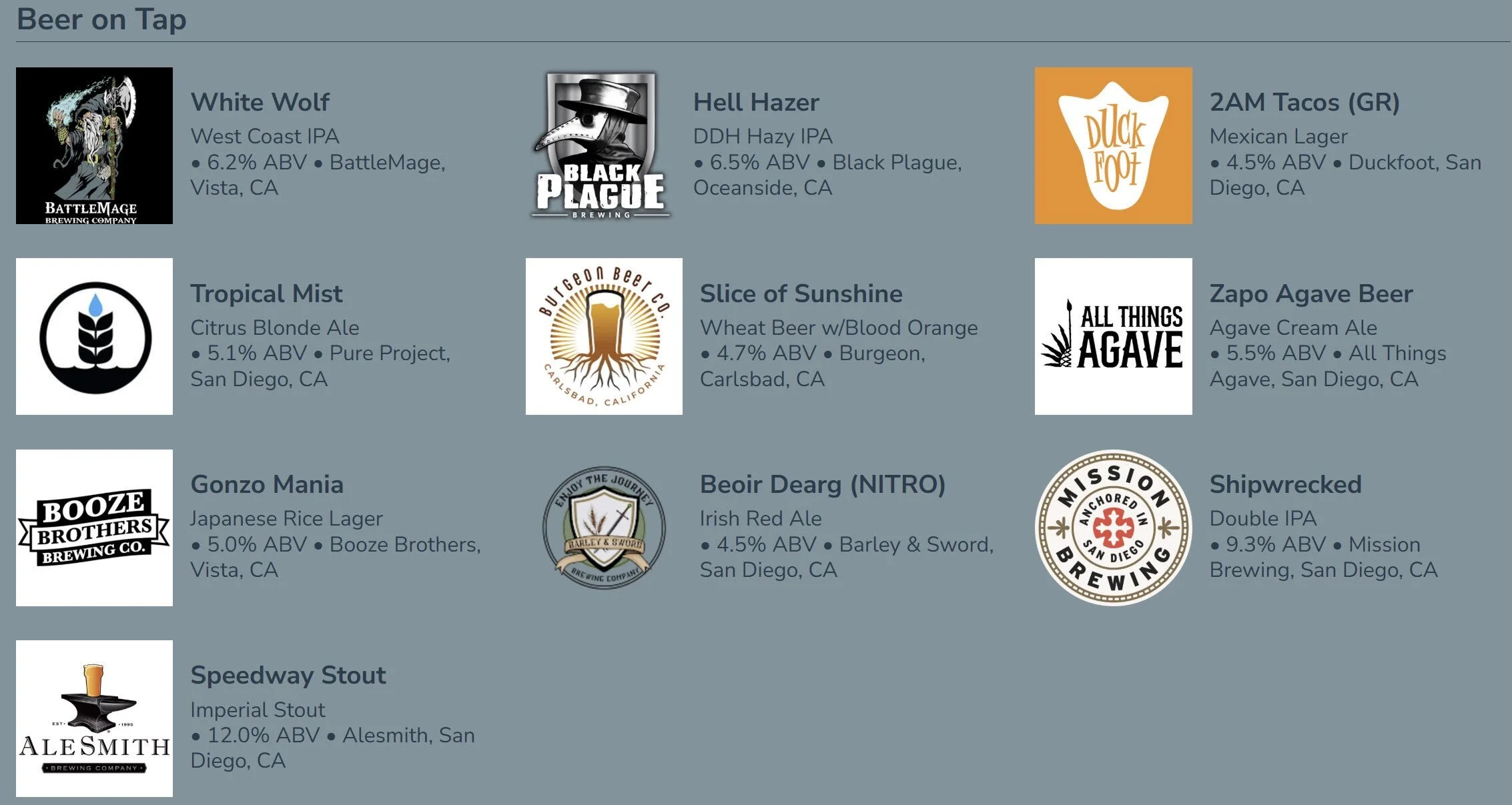 Our tap list changes regularly. Check the link in our bio for the most current offerings. 

This is what the beer on tap RIGHT NOW. Come and get it!

#StaySocialEscondido #sdbeer #drinklocal