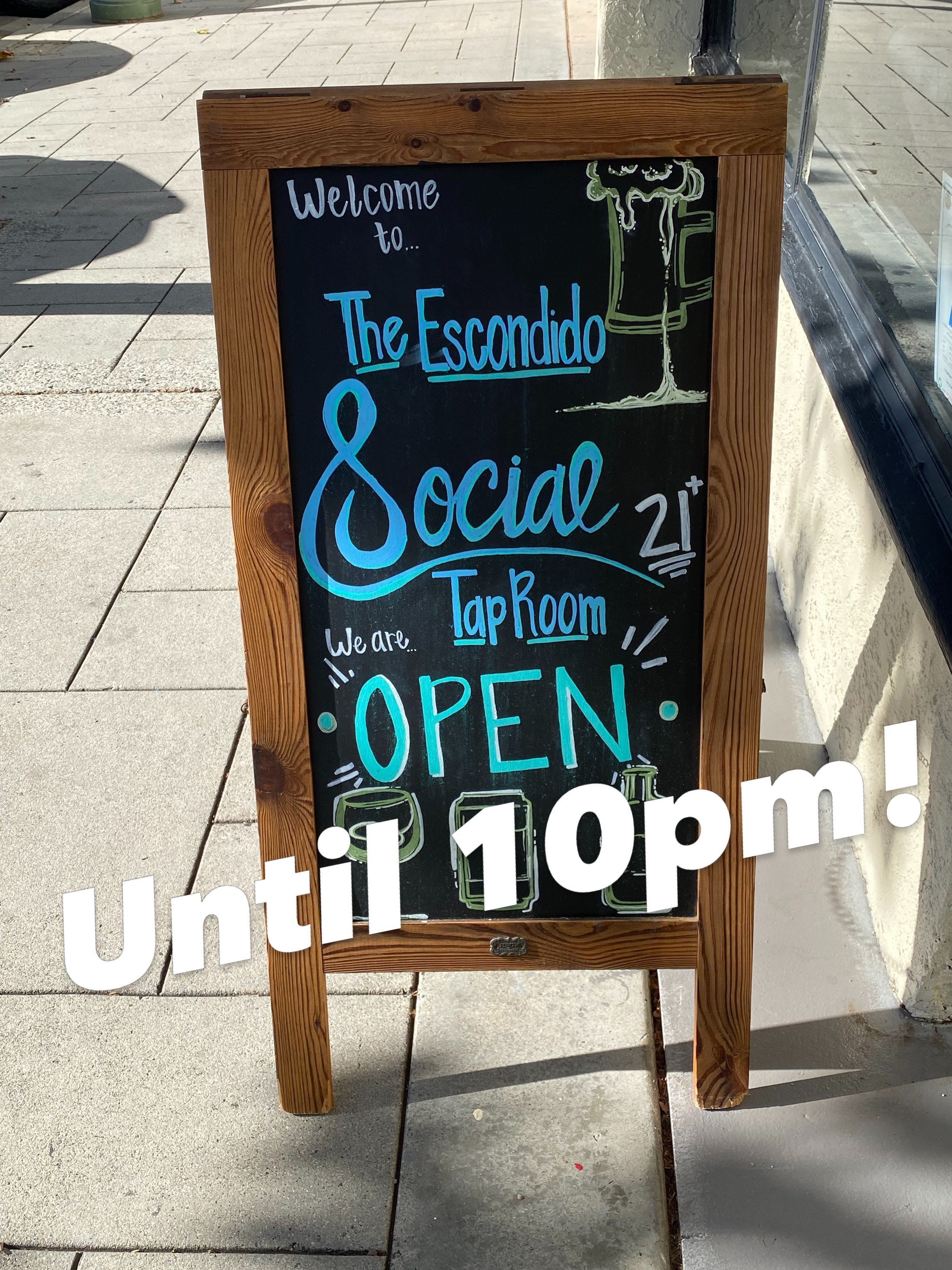 Stop by for a drink. We are here until 10pm. Cheers!

#StaySocialEscondido #drinklocal #beerandwine #humpday