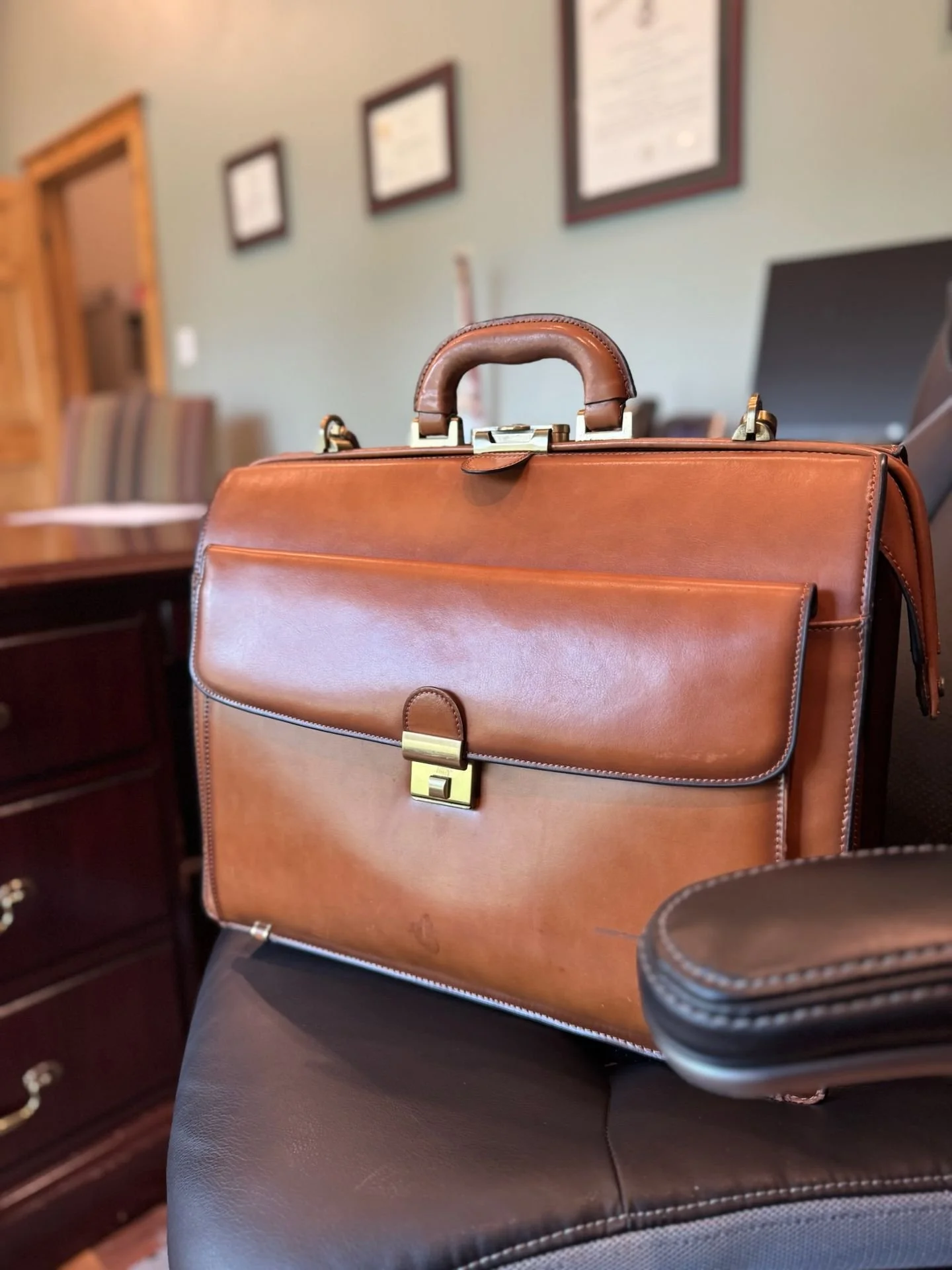The hardest working associate in the office. 💼 Always organized, always ready, and never without the paperwork that keeps real estate closings running smoothly. At Pine Belt Land Title, we handle every file with care from title searches to final sig