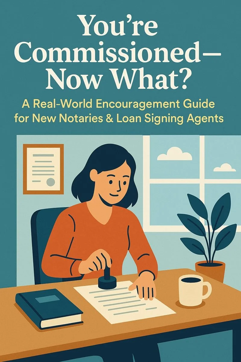You’re Commissioned—Now What? A Real-World Encouragement Guide for New Notaries &amp; Loan Signing Agents