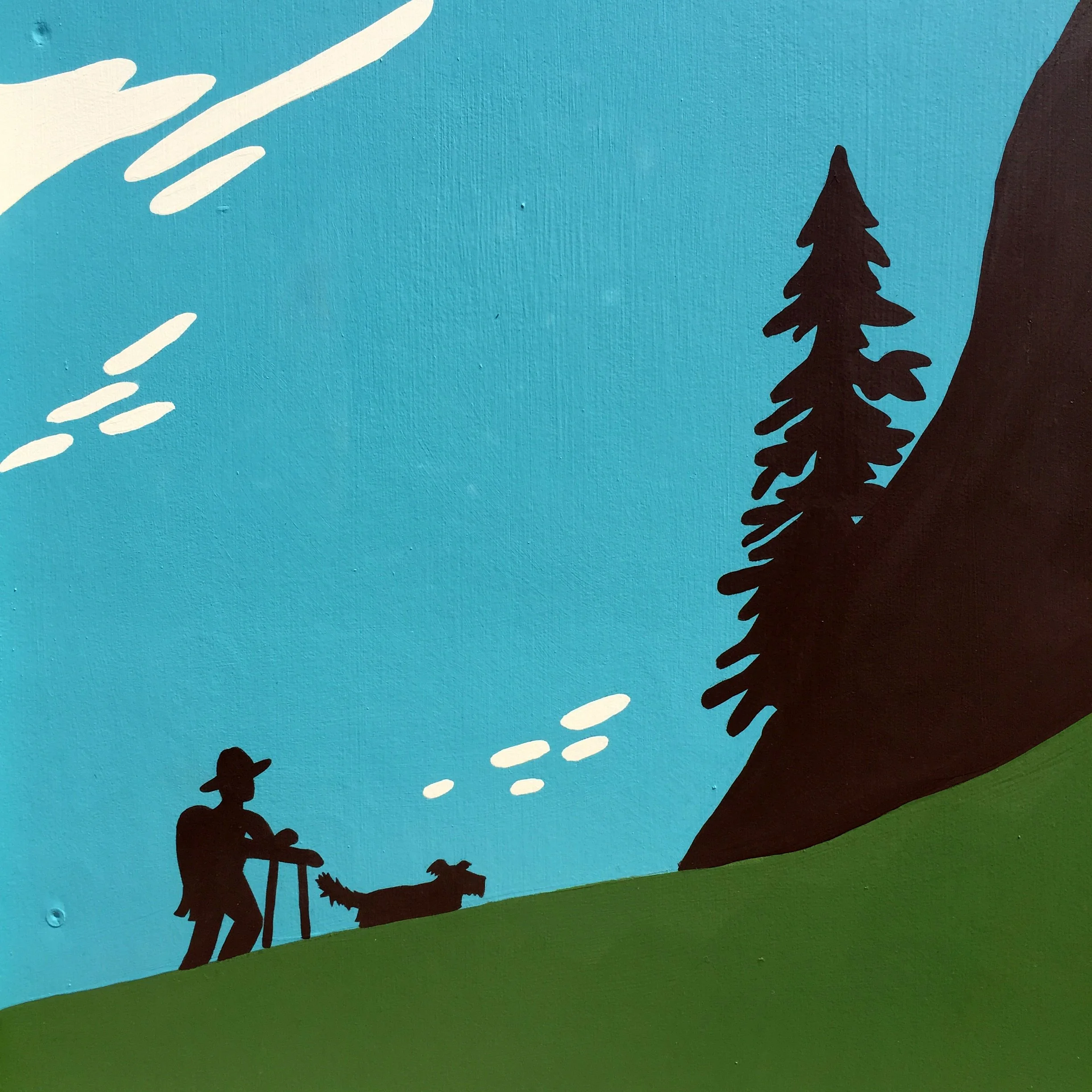 Sugarpine Drive-In Mural detail