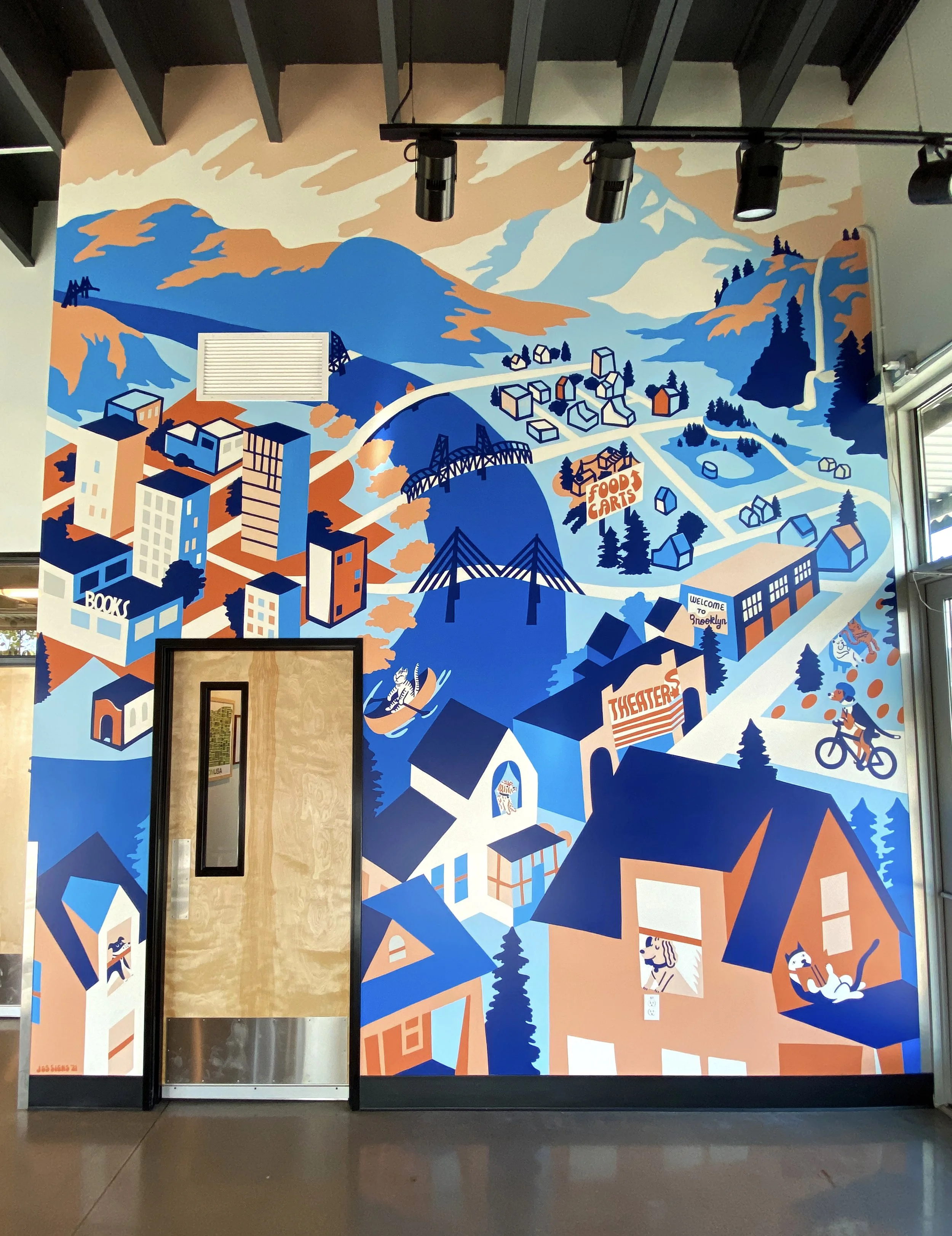 Brooklyn Park Veterinary Hospital Mural