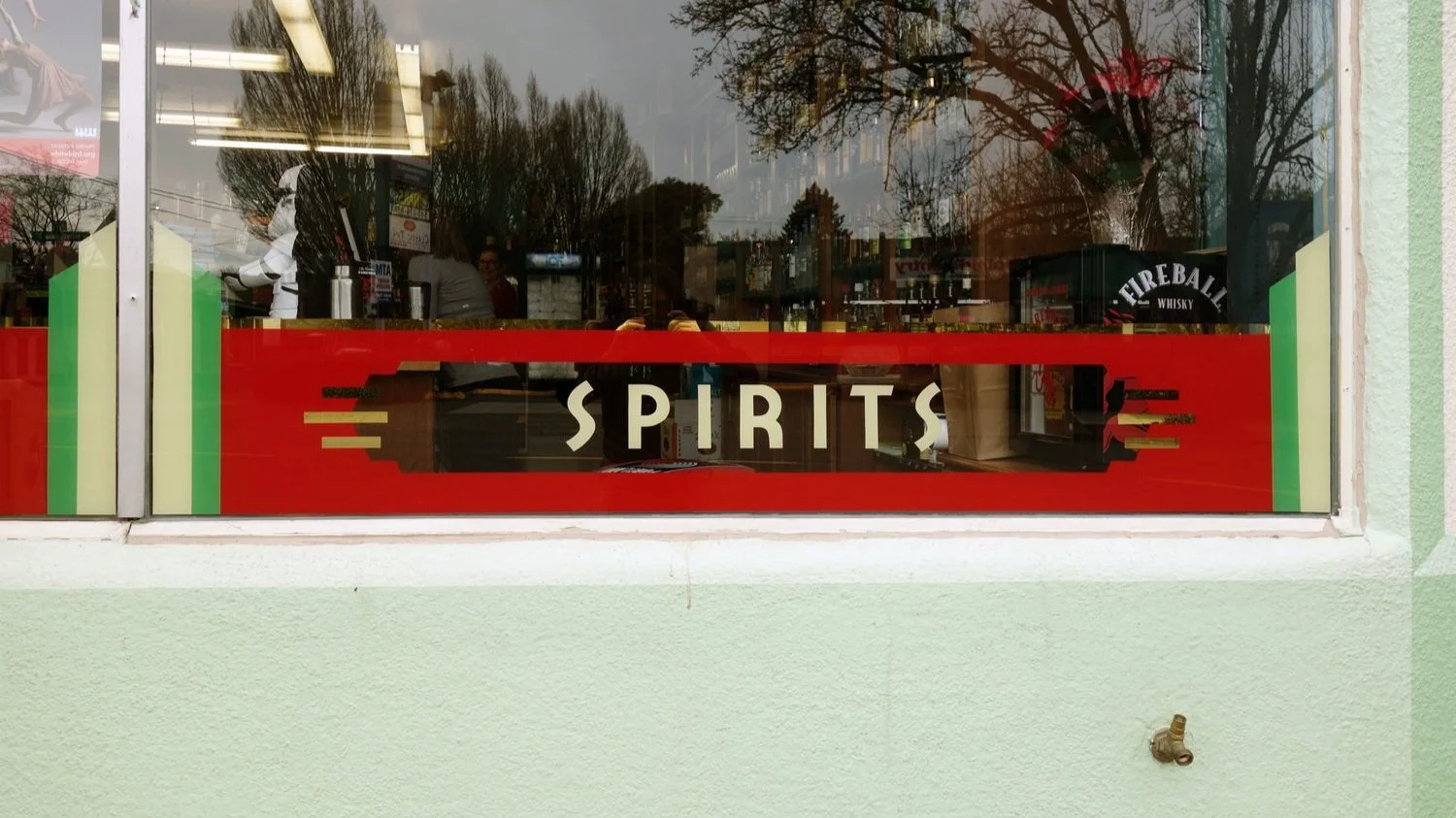 painted and gilded window detail