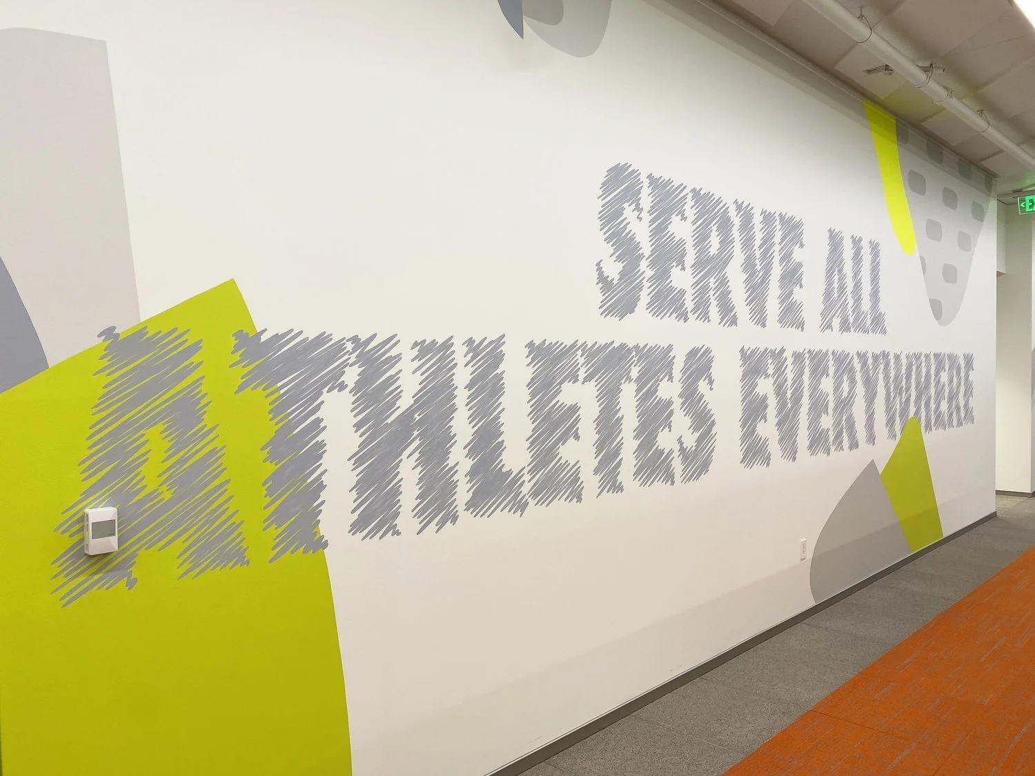 Nike HQ Mural at Sebastian Coe Building