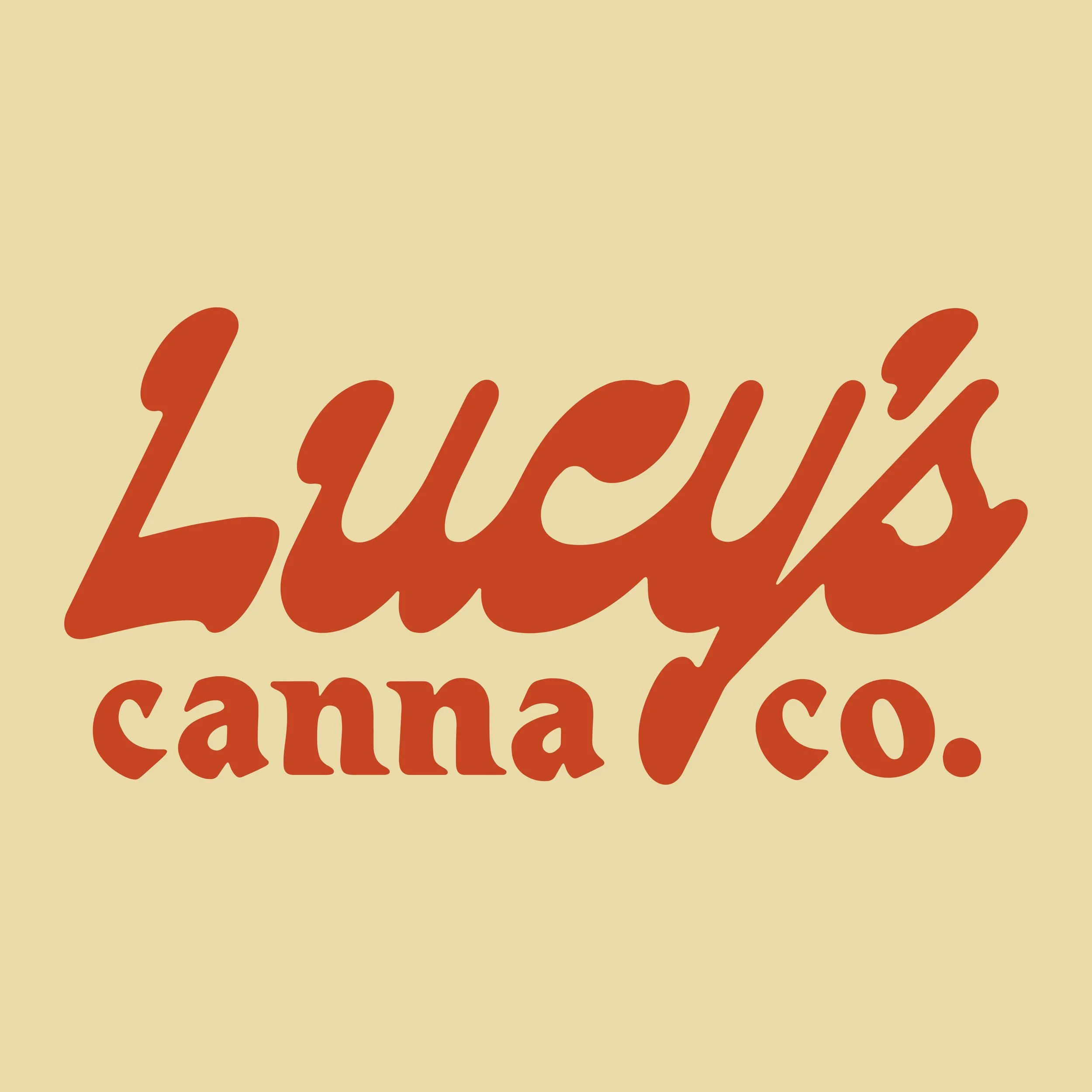 Lucy's Canna Co text logo