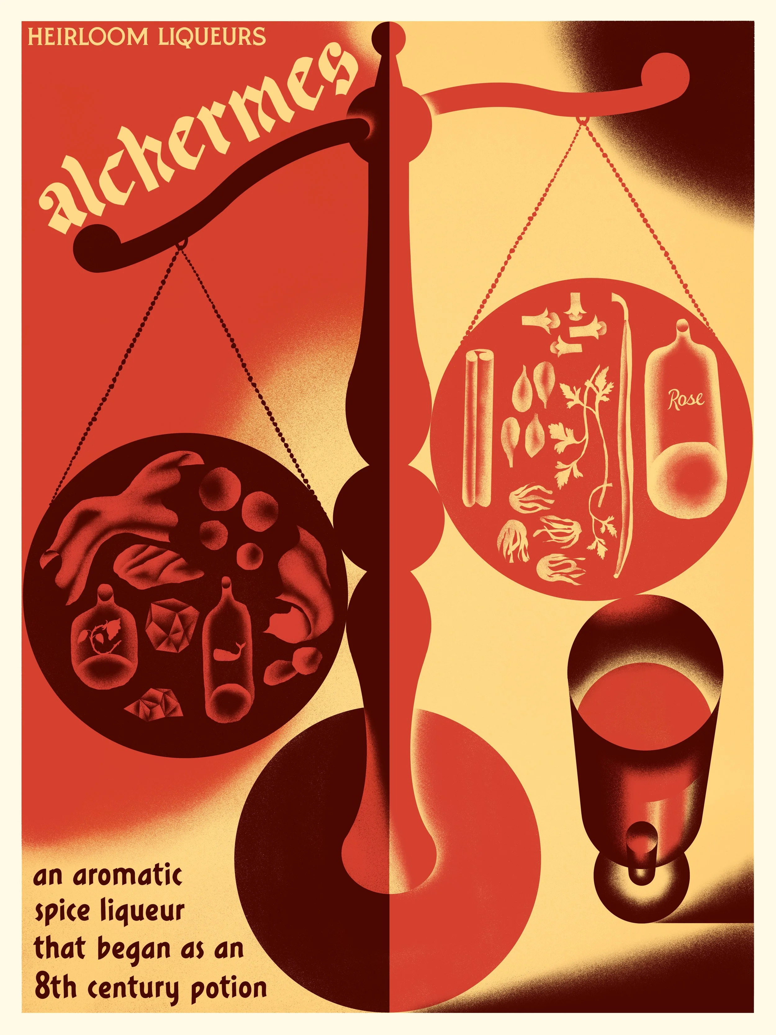 Heirloom Liqueurs Alchermes poster
