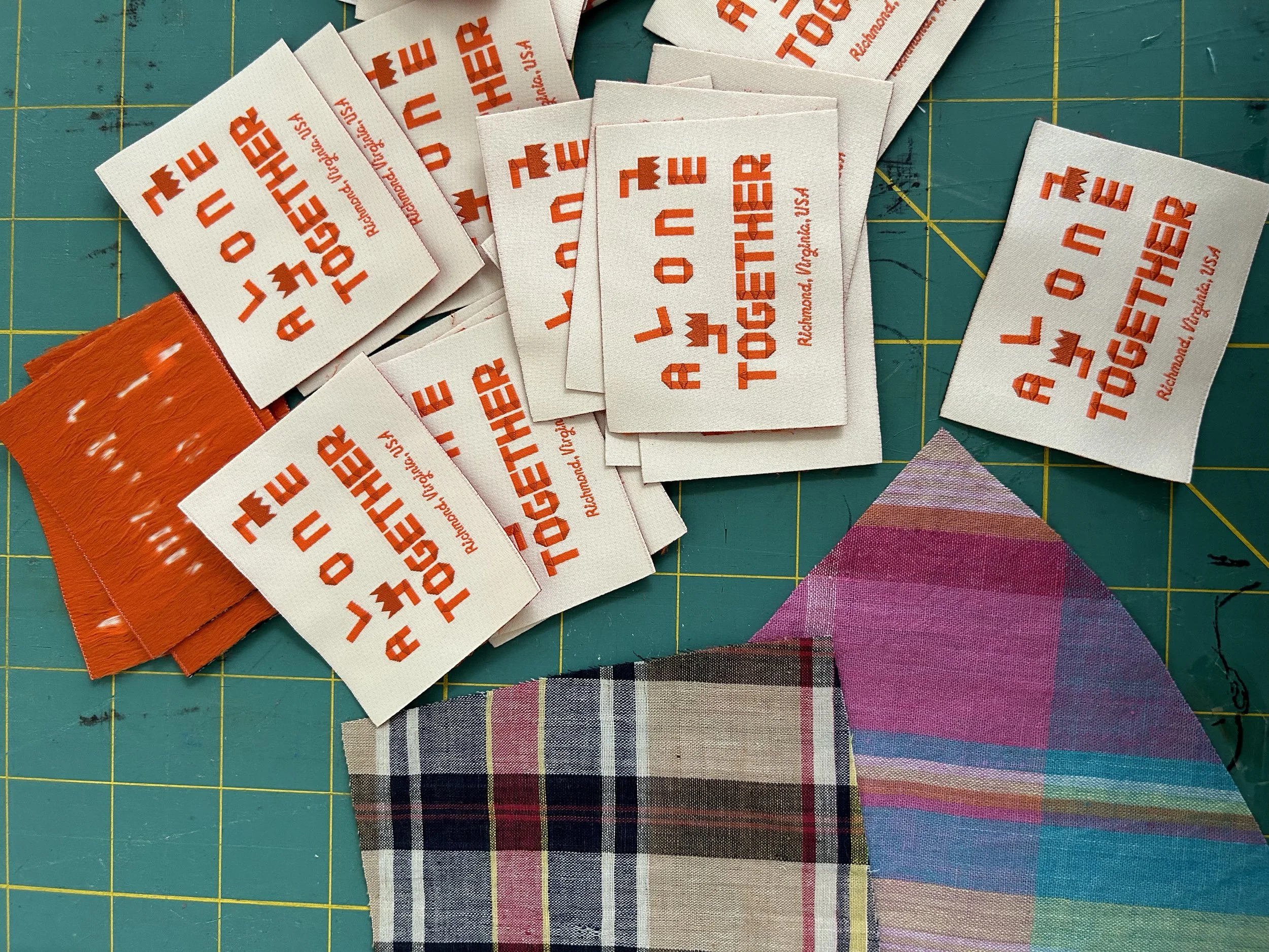 Alone Together woven tags