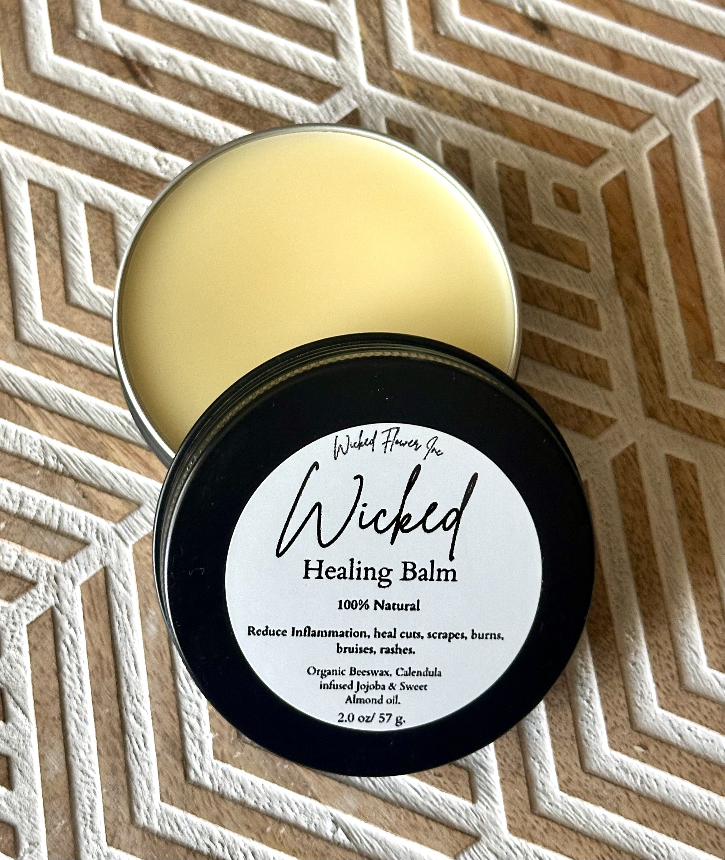 Wicked Healing Balm/Infused with Calendula/Repair damaged skin/Reduce redness & bruising.
